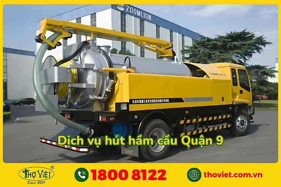 Quy trình hút hầm cầu tại Quận 9