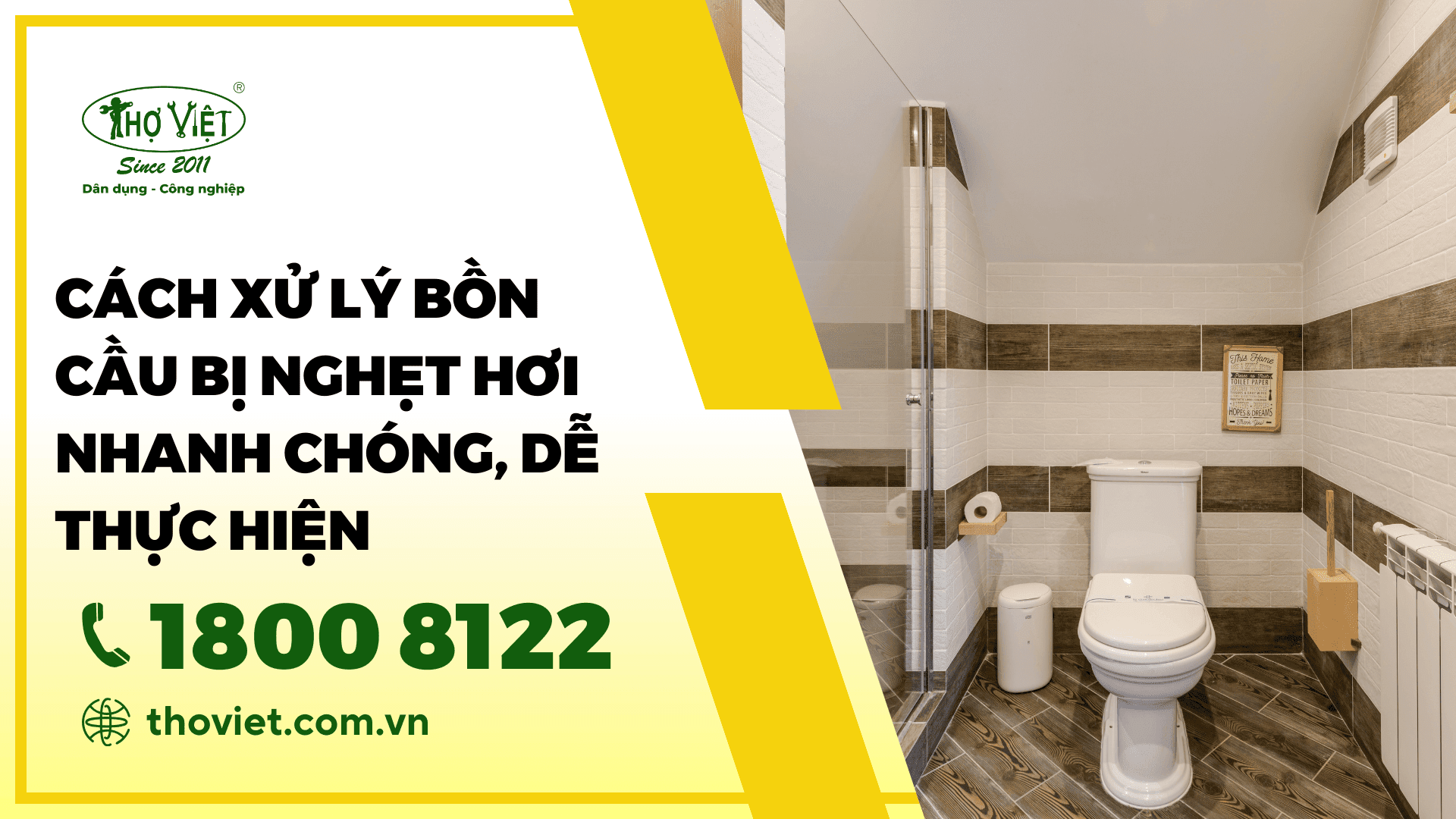 Cách xử lý bồn cầu bị nghẹt hơi nhanh chóng, dễ thực hiện