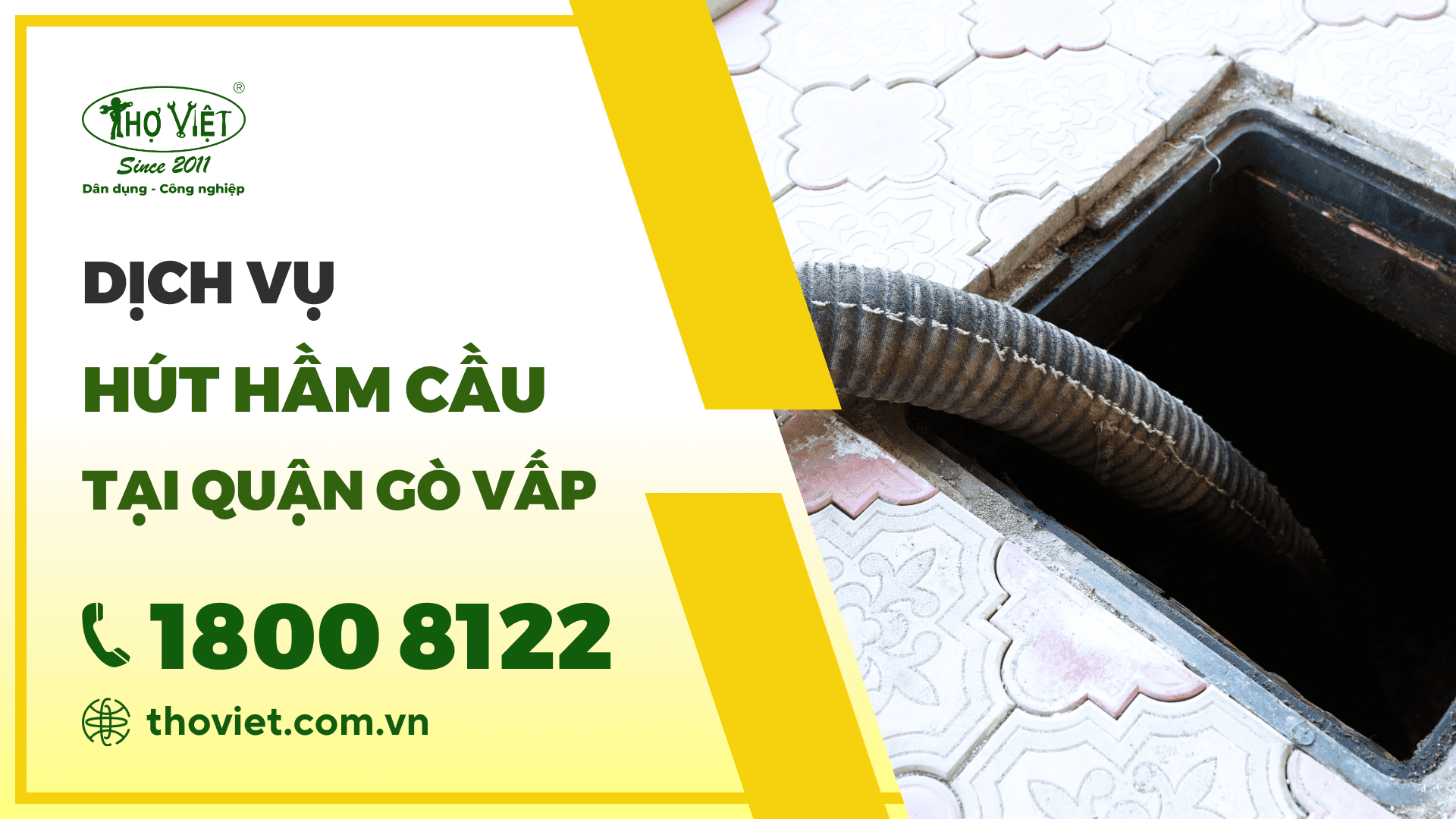 Dịch vụ hút hầm cầu quận Gò Vấp 