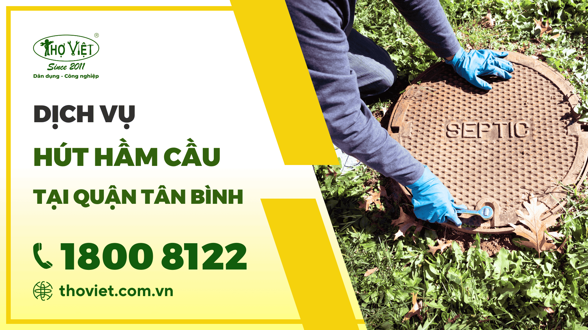 Hút hầm cầu quận Tân Bình