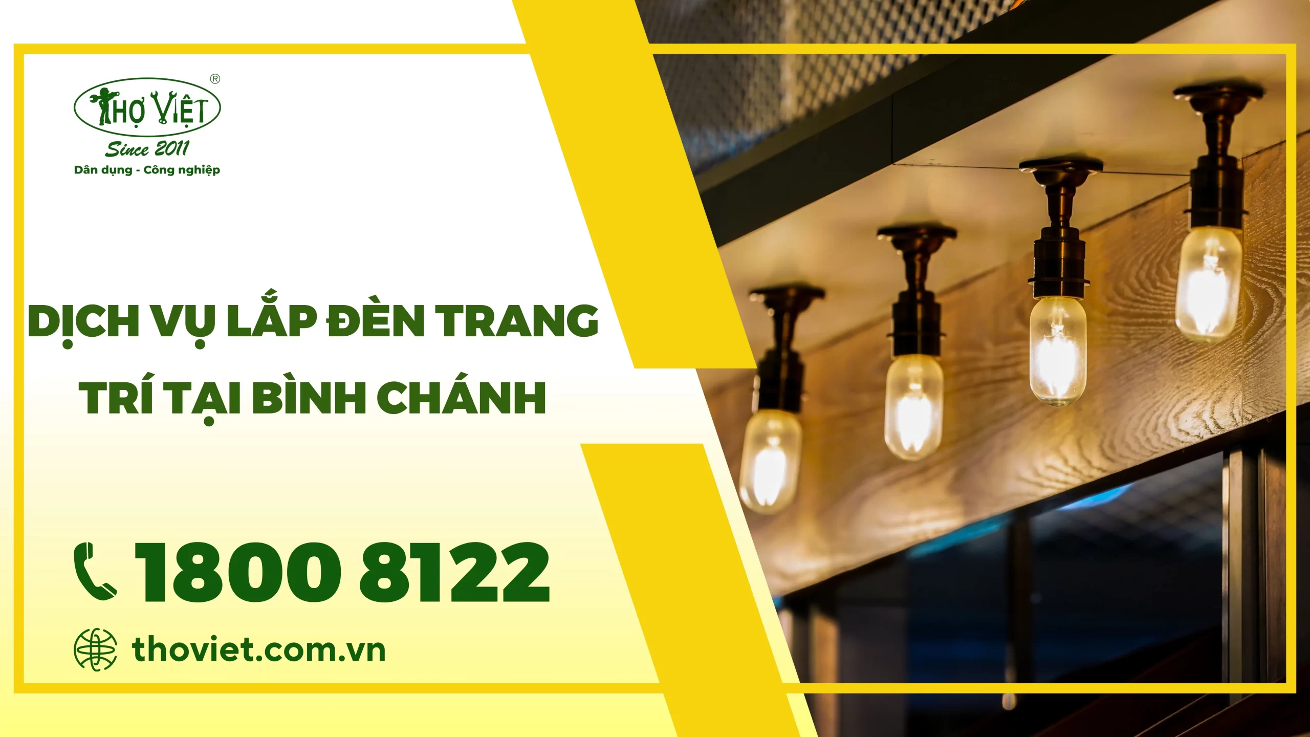 Dịch vụ lắp đèn trang trí tại Bình Chánh