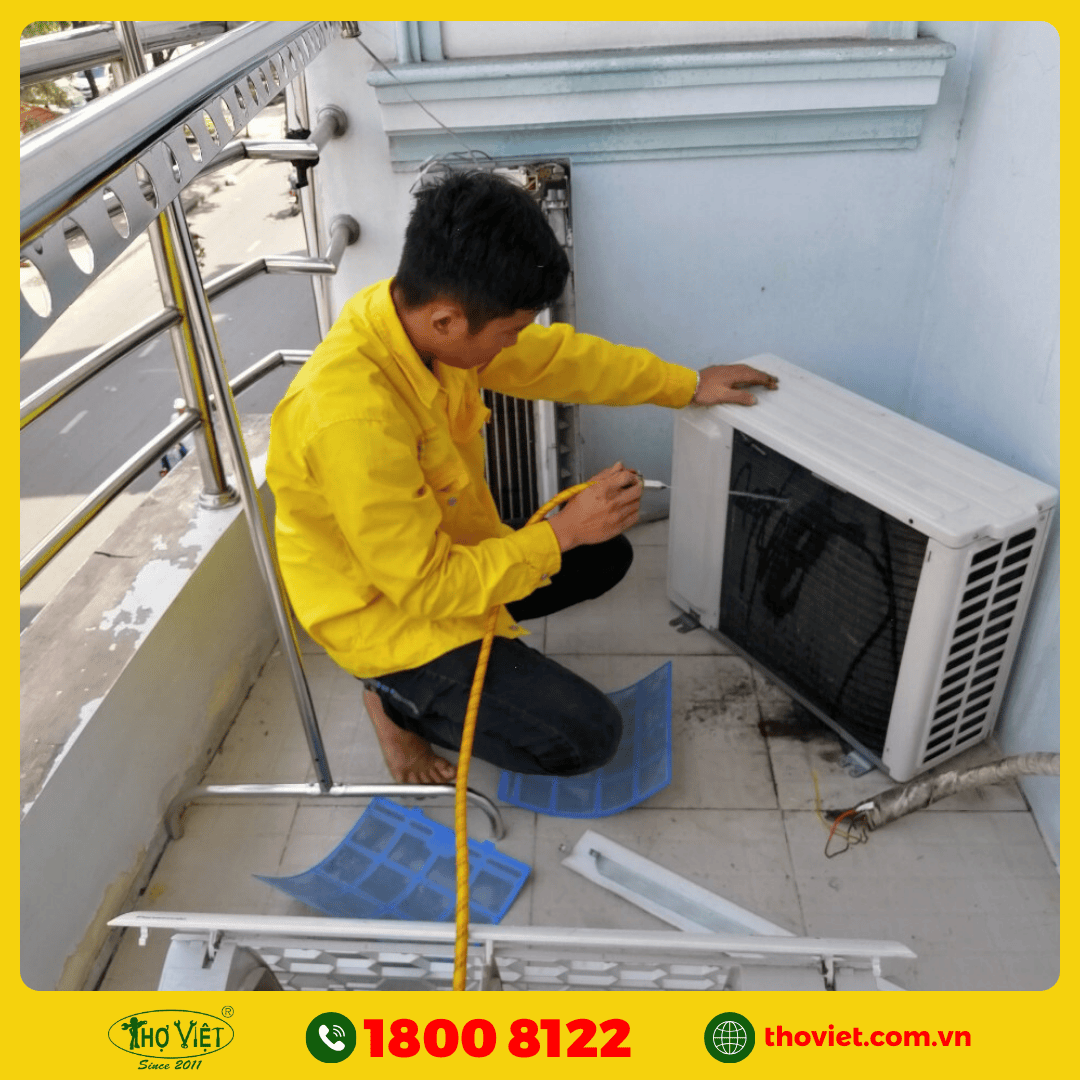 Quy trình vệ sinh máy lạnh quận Bình Thạnh tại Thợ Việt