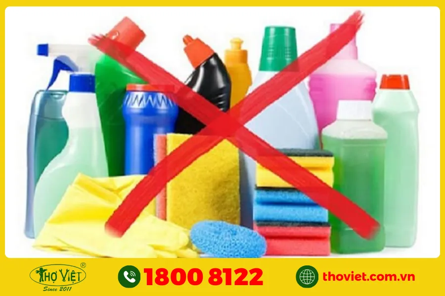Chất tẩy rửa không phù hợp