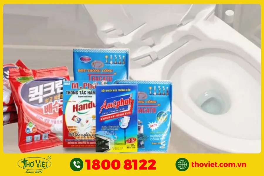 Bột thông bồn cầu thường được quảng cáo là một giải pháp nhanh chóng và tiện lợi để giải quyết các vấn đề tắc nghẽn trong bồn cầu. Nó hoạt động bằng cách phân hủy các chất gây tắc nghẽn như chất thải hữu cơ, giấy vệ sinh hoặc mỡ.