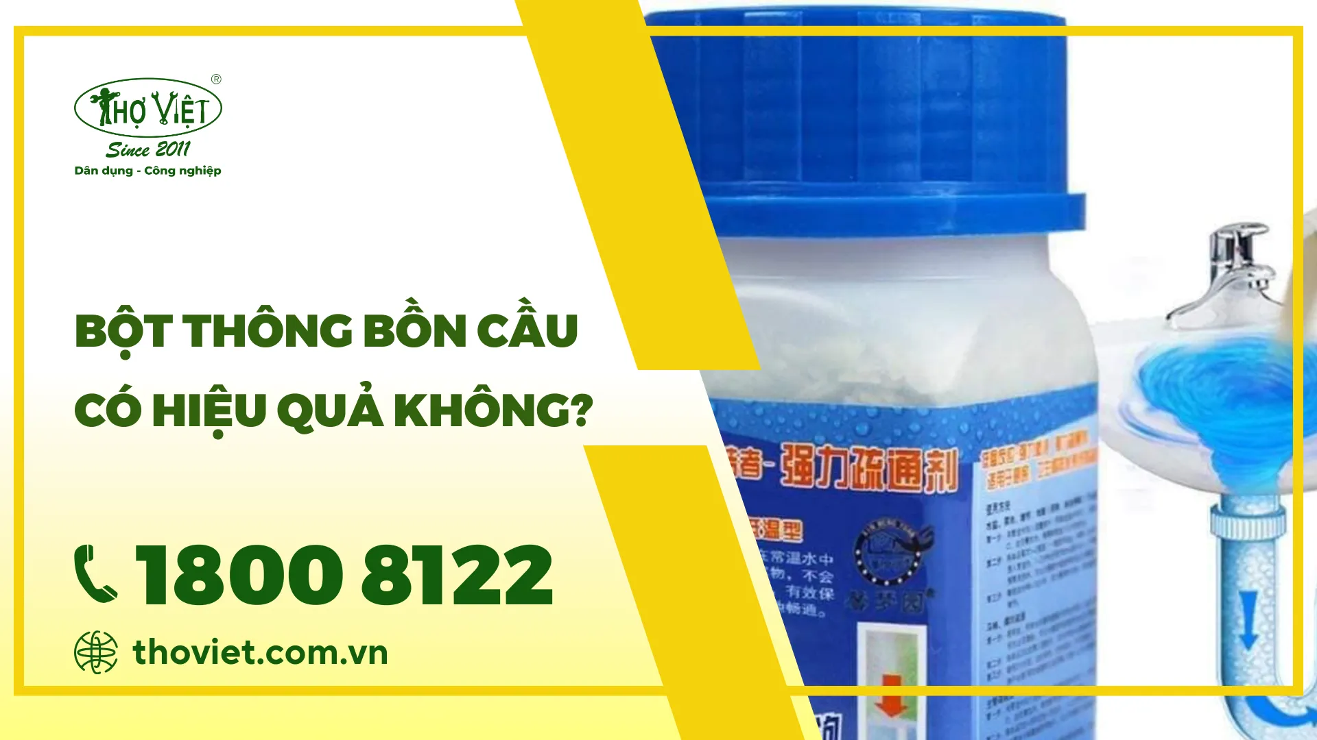 Bột thông bồn cầu có hiệu quả không? Nên dùng khi nào