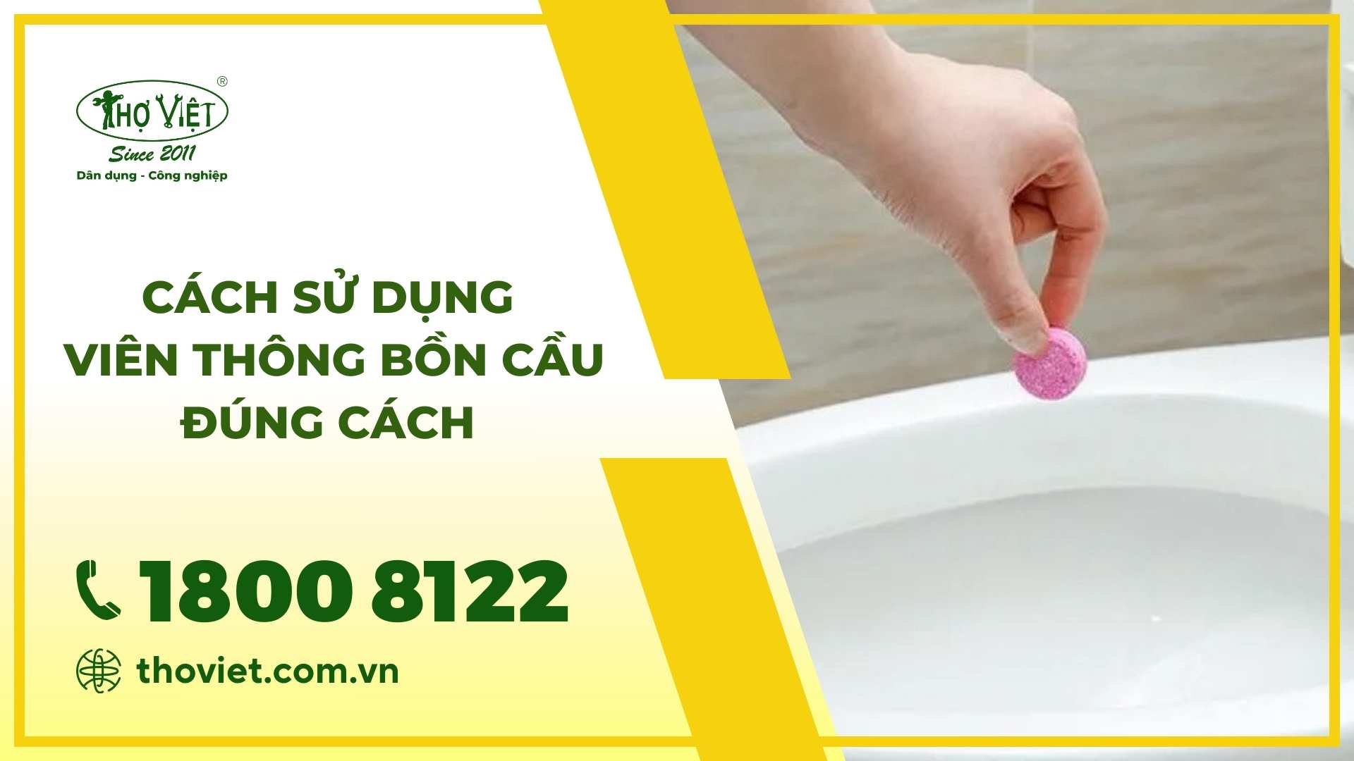 Cách sử dụng viên thông bồn cầu