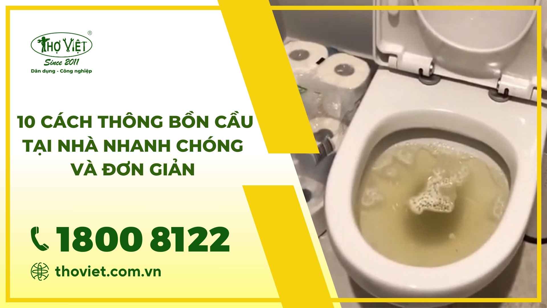 Cách thông bồn cầu