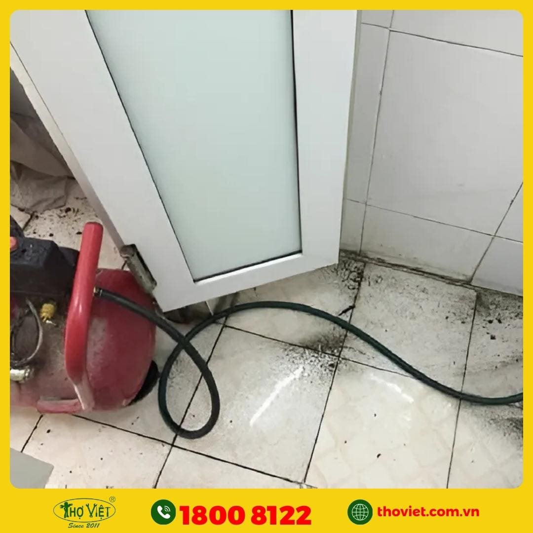 Cách thông cống bằng máy nén khí