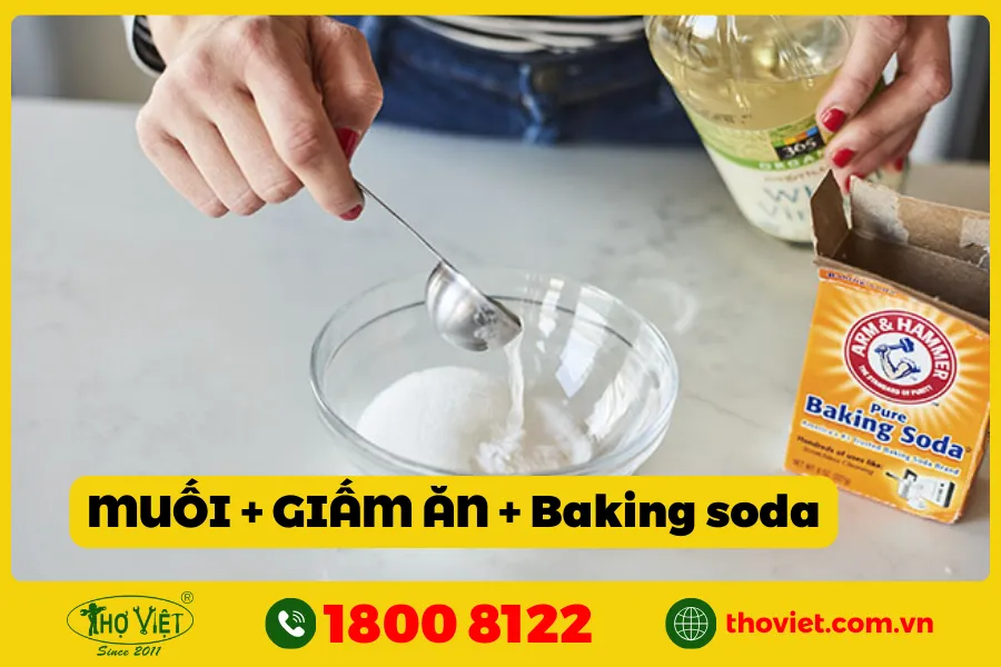 Cách thông cống bằng muối, giấm & Baking Soda