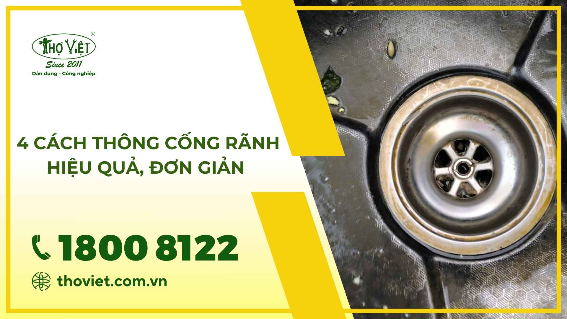 Cách thông cống rãnh