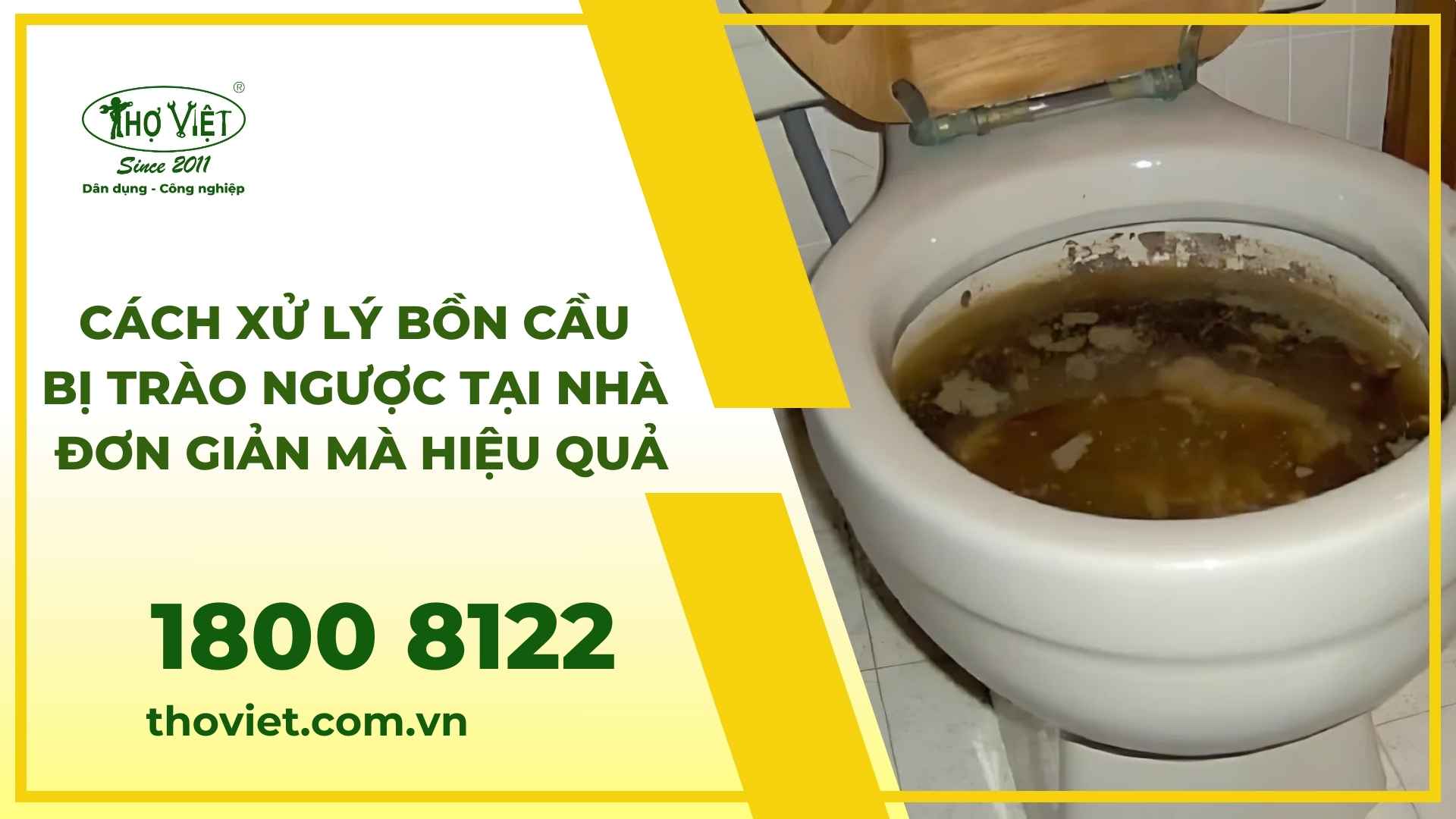 Cách xử lý bồn cầu bị trào ngược