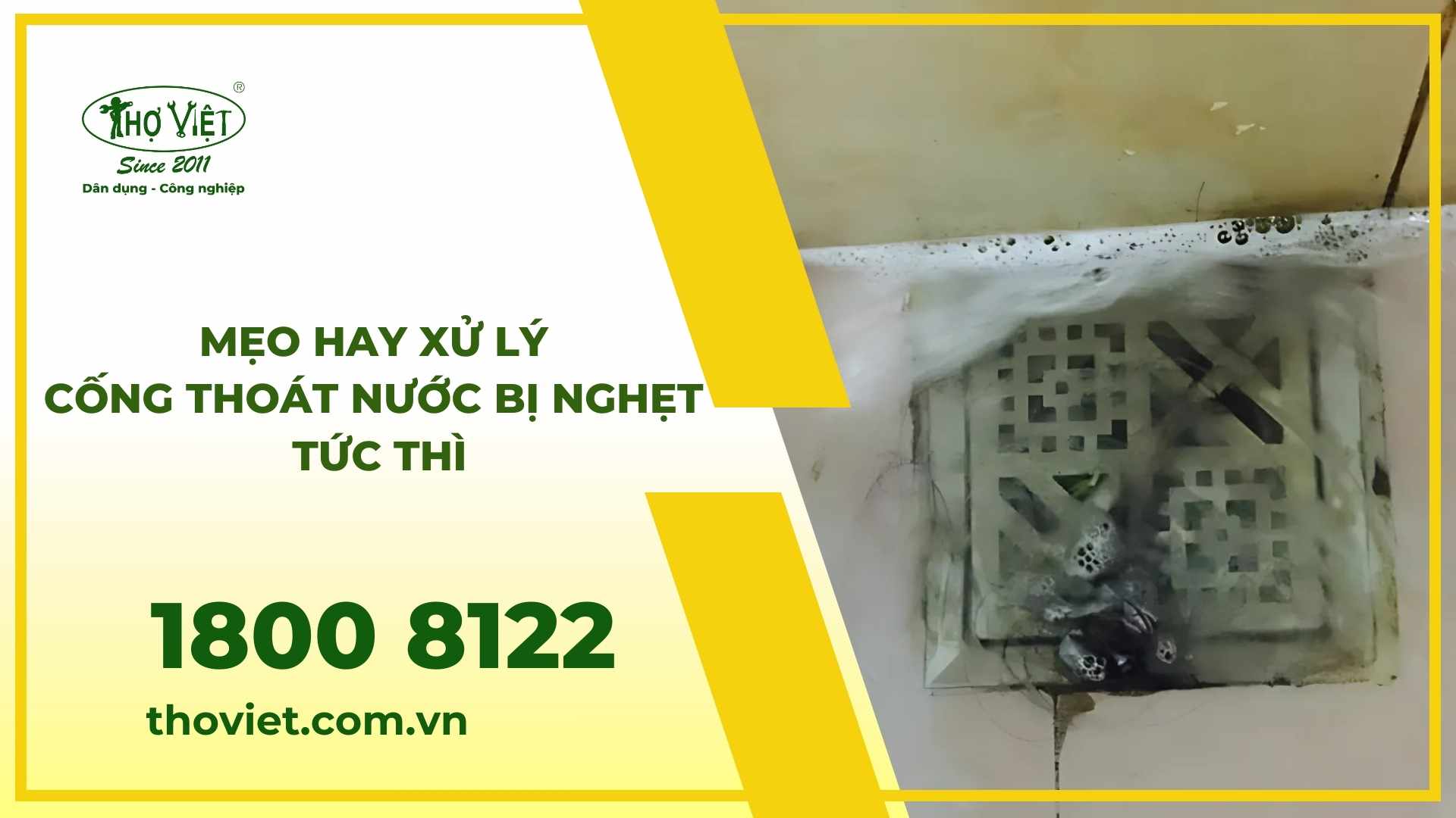 Cống thoát nước bị nghẹt