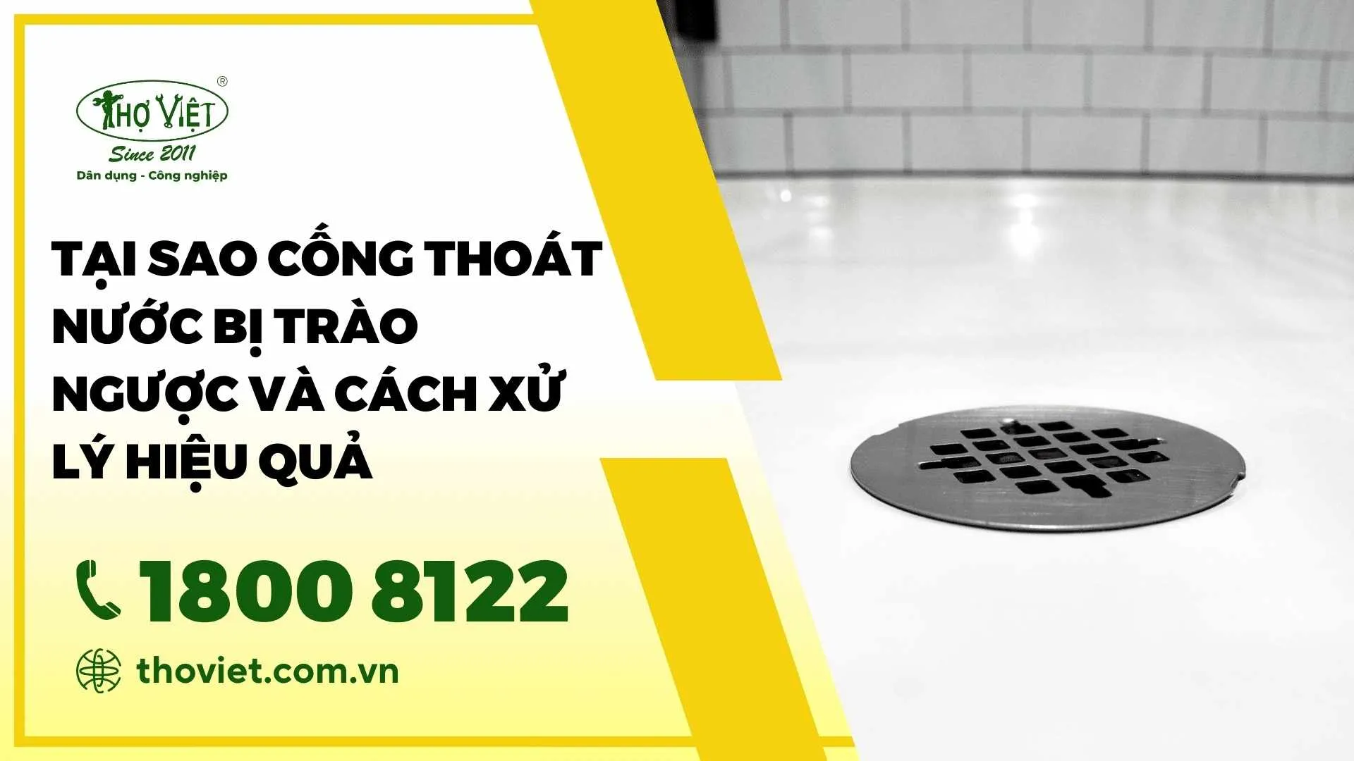 Cống thoát nước bị trào ngược​