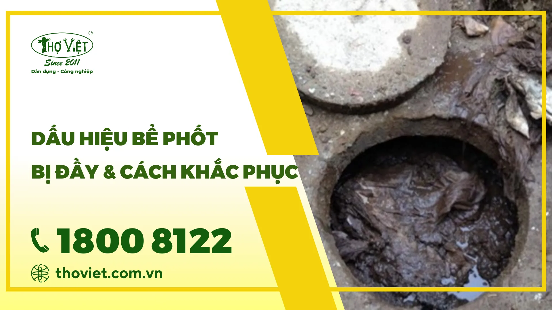 Dấu hiệu bể phốt bị đầy và cách khắc phục