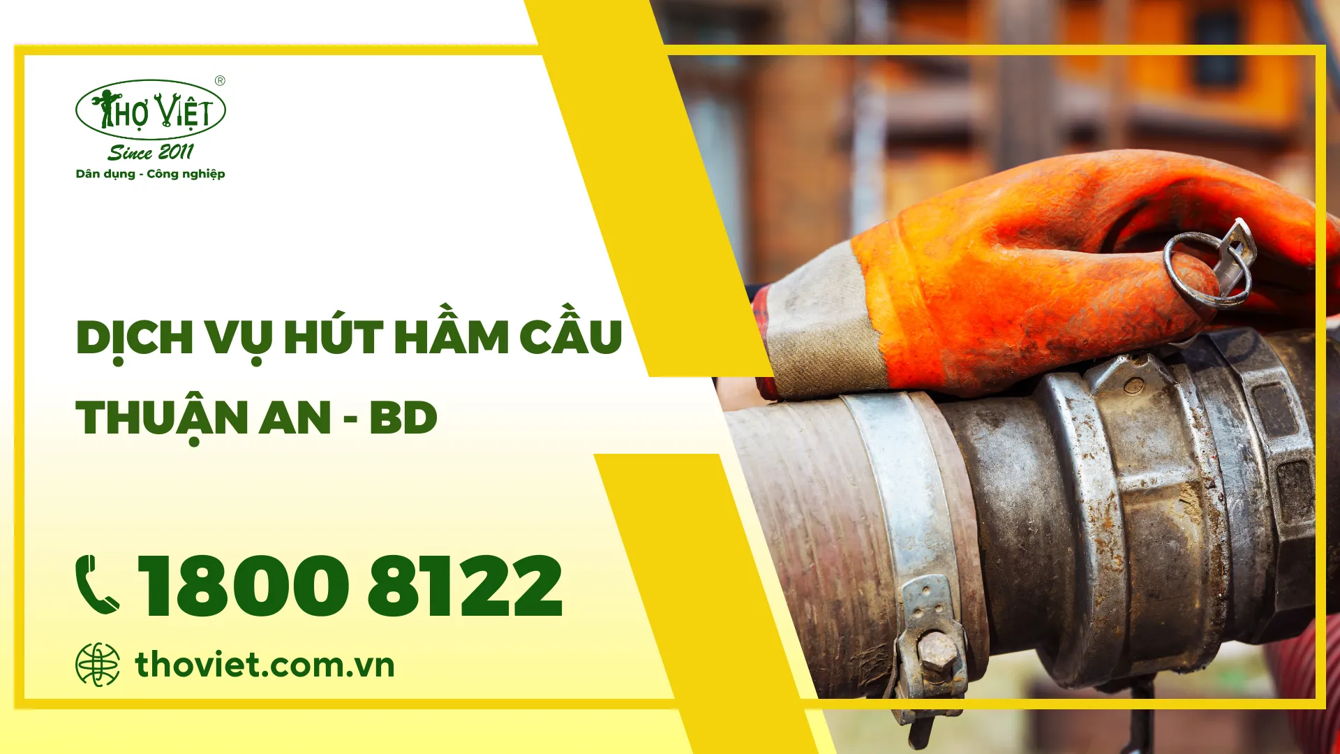 Thợ Việt - Cập nhật bảng giá hút hầm cầu tại khu vực Thuận An mới nhất tháng [thangnam]. Rút hầm cầu tại Thuận An Bảng giá hút hầm cầu tại Thuận An mới nh ất tháng [thangnam] Hiện tại, giá hút hầm cầu mới nhất tháng [thangnam] tại Thuận An có mức giá dao động chỉ từ 280.000 VNĐ (Giá tùy thuộc vào dịch vụ mà quý khách hàng sử dụng). [table id=85 /] #Ghi chú: Bảng giá trên chỉ mang tính chất tham khảo, quý khách vui lòng gọi đến số HOTLINE: 1800 8122 (miễn phí) để được tư vấn và báo giá mới nhất tháng [thangnam]. Bảng giá chỉ áp dụng có vị trí hút hầm cầu có điểm đổ xe từ 5 - 80m. Trong trường hợp vị trí đỗ hơn 80m quý anh/chị hãy cung cấp đầy đủ thông tin cho nhân viên tư vấn để tiến hành khảo sát và báo giá tốt nhất. [sc name="hotline"][/sc] Giới thiệu dịch vụ hút hầm cầu tại Thuận An Thợ Việt rất hân hạnh giới thiệu dịch vụ hút hầm cầu tại Thuận An. Với gần 15 năm kinh nghiệm trong ngành, chúng tôi đã phục vụ hơn 90.000 khách hàng mỗi năm và không ngừng nỗ lực để mang lại sự hài lòng cho tất cả mọi người. Đội ngũ kỹ thuật viên của Thợ Việt là những người có tay nghề vững vàng, luôn sẵn sàng hỗ trợ và tư vấn một cách chu đáo. Chúng tôi cam kết sử dụng các thiết bị tiên tiến, giúp quy trình hút hầm cầu diễn ra nhanh chóng và an toàn. Chúng tôi nhận ra rằng mỗi gia đình và doanh nghiệp đều có nhu cầu riêng biệt. Vì vậy, Thợ Việt cam kết cung cấp giải pháp phù hợp nhất cho quý anh/chị. Với vị trí thuận lợi tại Thuận An, chúng tôi luôn sẵn sàng đáp ứng kịp thời nhu cầu của anh/chị và bảo đảm mọi vấn đề đều được xử lý ngay lập tức. Tại sao, nên chọn Thợ Việt hút hầm cầu tại Thuận An? Dưới đây là một số lý do mà quý anh/chị nên chọn dịch vụ hút hầm cầu của Thợ Việt tại Thuận An: Giá cả hợp lý Thợ Việt cung cấp dịch vụ hút hầm cầu với mức giá phải chăng, giúp quý vị tiết kiệm chi phí mà vẫn nhận được chất lượng dịch vụ tốt nhất. Chúng tôi tin rằng mọi hộ gia đình đều xứng đáng được sử dụng dịch vụ vệ sinh hầm cầu mà không phải lo nghĩ quá nhiều về tài chính. Đội ngũ thợ dày dạn kinh nghiệm Nhân viên của chúng tôi được đào tạo chuyên sâu và sử dụng công nghệ hiện đại, đảm bảo quy trình hút hầm cầu diễn ra suôn sẻ và hiệu quả. Mỗi kỹ thuật viên đều có kinh nghiệm thực tế vững vàng, giúp quý anh/chị hoàn toàn yên tâm khi lựa chọn dịch vụ của chúng tôi. Hỗ trợ kịp thời Nếu có bất kỳ sự cố nào liên quan đến hầm cầu, xin đừng ngần ngại liên hệ với chúng tôi qua Hotline: 1800 8122 (miễn phí). Chúng tôi có đội ngũ nhân viên sẵn sàng tư vấn và hỗ trợ 24/7 từ 7h30 đến 17h30 hàng ngày, nhằm giúp quý vị giải quyết vấn đề một cách nhanh chóng nhất. Thái độ phục vụ chu đáo Cuối cùng, Thợ Việt luôn chú trọng đến thái độ phục vụ. Chúng tôi hiểu rằng sự hài lòng của khách hàng là ưu tiên hàng đầu, vì vậy mỗi thành viên trong đội ngũ của chúng tôi đều cam kết mang đến dịch vụ tận tâm và chuyên nghiệp nhất cho quý anh/chị. Quy trình hút hầm cầu tại Thuận An - Thợ Việt Bước 1: Khảo sát và đánh giá Trước khi tiến hành công việc, đội ngũ kỹ thuật viên của chúng tôi sẽ đến tận nơi để khảo sát tình trạng hầm cầu. Họ sẽ kiểm tra mức độ đầy và đánh giá tình hình của hầm, đồng thời phát hiện những vấn đề có khả năng xảy ra trong quá trình rút. Bước 2: Lập Kế hoạch thực hiện Dựa trên kết quả khảo sát, chúng tôi sẽ xây dựng một kế hoạch chi tiết cho quy trình rút hầm cầu. Kế hoạch này sẽ bao gồm thời gian thực hiện, phương pháp hút và các biện pháp an toàn cần thiết để đảm bảo không gây ảnh hưởng đến môi trường xung quanh. Bước 3: Thực hiện Rút hầm cầu Khi tất cả đã sẵn sàng, đội ngũ Thợ Việt sẽ bắt đầu quá trình rút hầm cầu. Chúng tôi sử dụng thiết bị hiện đại và tiên tiến để đảm bảo rằng việc hút diễn ra nhanh chóng và đạt hiệu quả cao. Trong từng bước thực hiện, chúng tôi chú trọng đến việc duy trì vệ sinh và bảo vệ môi trường. Bước 4: Dọn dẹp Khu vực làm việc Sau khi hoàn thành dịch vụ, đội ngũ sẽ tiến hành dọn dẹp khu vực làm việc, bảo đảm rằng mọi thứ đều sạch sẽ và gọn gàng. Kỹ thuật viên sẽ kiểm tra lại tình trạng của hầm và bồn cầu, đảm bảo mọi thứ hoạt động ổn định trước khi rời khỏi hiện trường. Bước 5: Tư vấn và Hỗ trợ sau khi hoàn thành Cuối cùng, chúng tôi sẽ cung cấp cho khách hàng những hướng dẫn về cách sử dụng và bảo trì hầm cầu sau khi dịch vụ kết thúc. Đội ngũ Thợ Việt luôn sẵn lòng lắng nghe và giải đáp mọi thắc mắc để đảm bảo hầm cầu của quý anh/chị sẽ luôn hoạt động hiệu quả trong thời gian tới. Trên đây, là bài viết Thoviet đã giới thiệu về dịch vụ hút hầm cầu giá rẻ và nếu anh/chị nào đang có nhu cầu vệ sinh & hút tại khu vực Thuận An - Bình Dương hãy liên hệ ngay cho Thoviet qua số Hotline: 1800 8122 (miễn phí) để được tư vấn và báo giá mới nhất [thangnam].