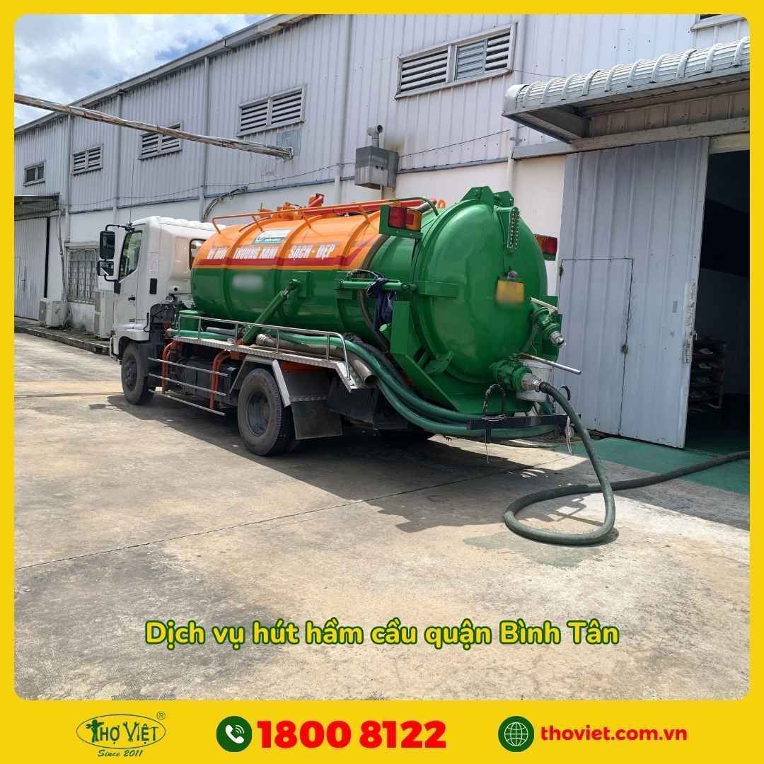 Quy trình hút hầm cầu quận Bình Tân tại Thợ Việt