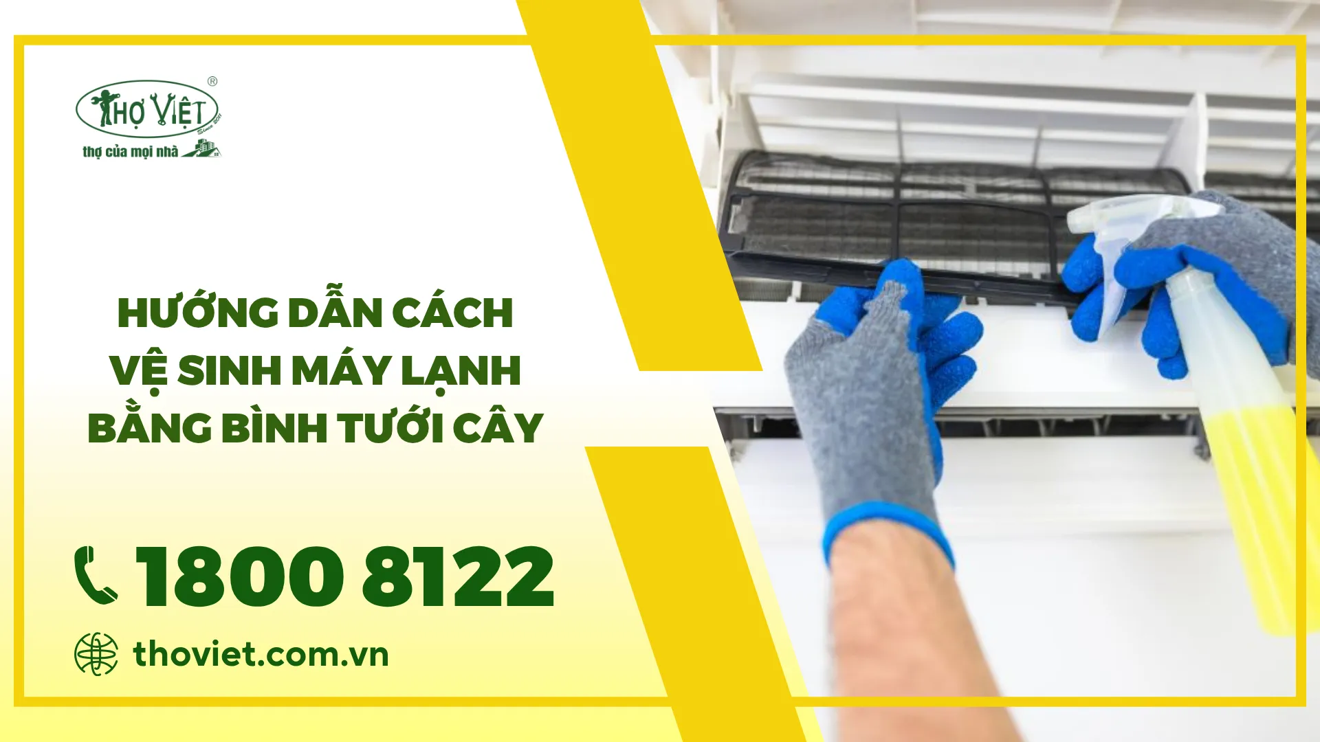 Hướng dẫn cách vệ sinh máy lạnh bằng bình tưới cây hiệu quả