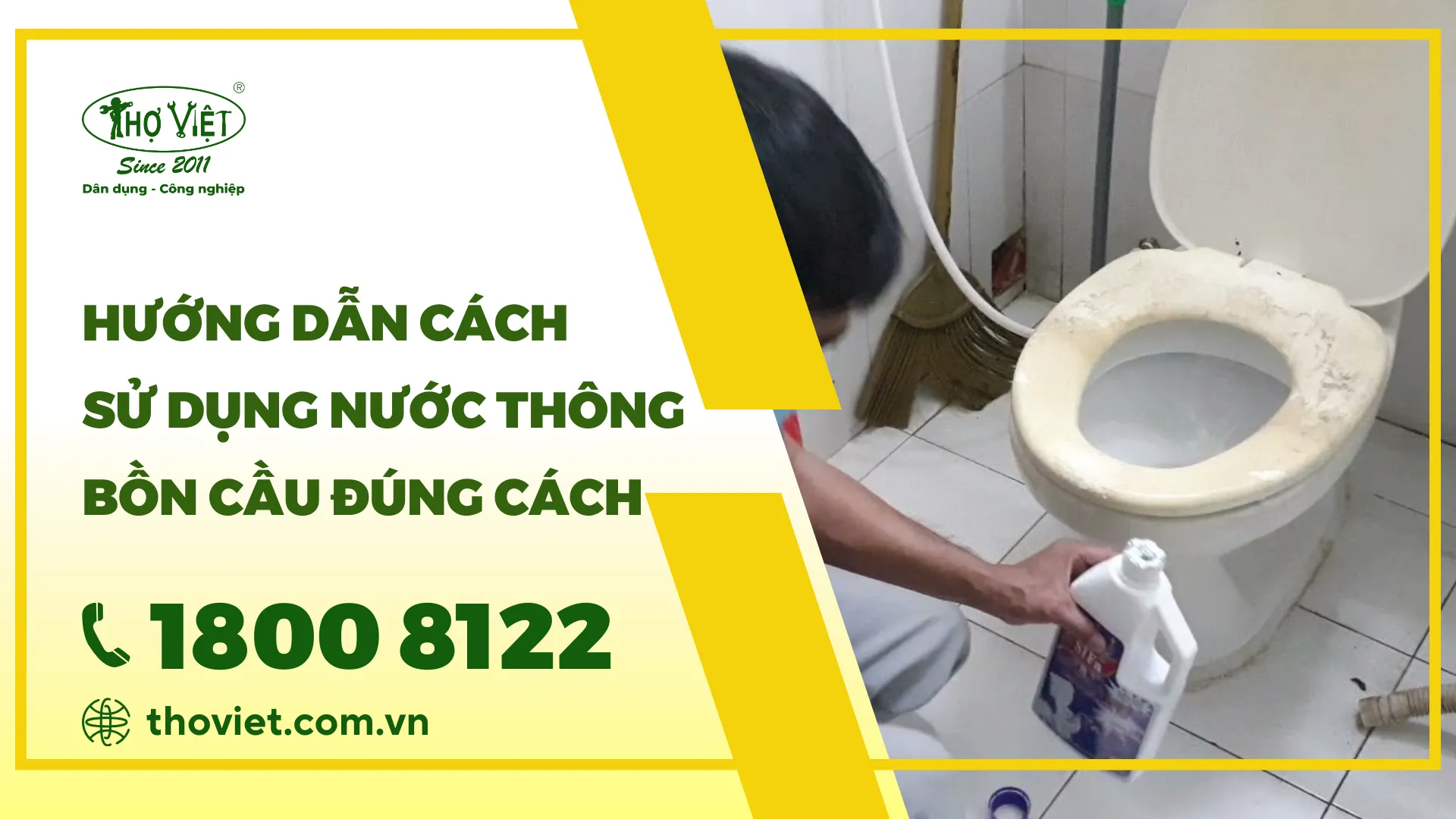 Hướng dẫn cách sử dụng nước thông bồn cầu đúng cách