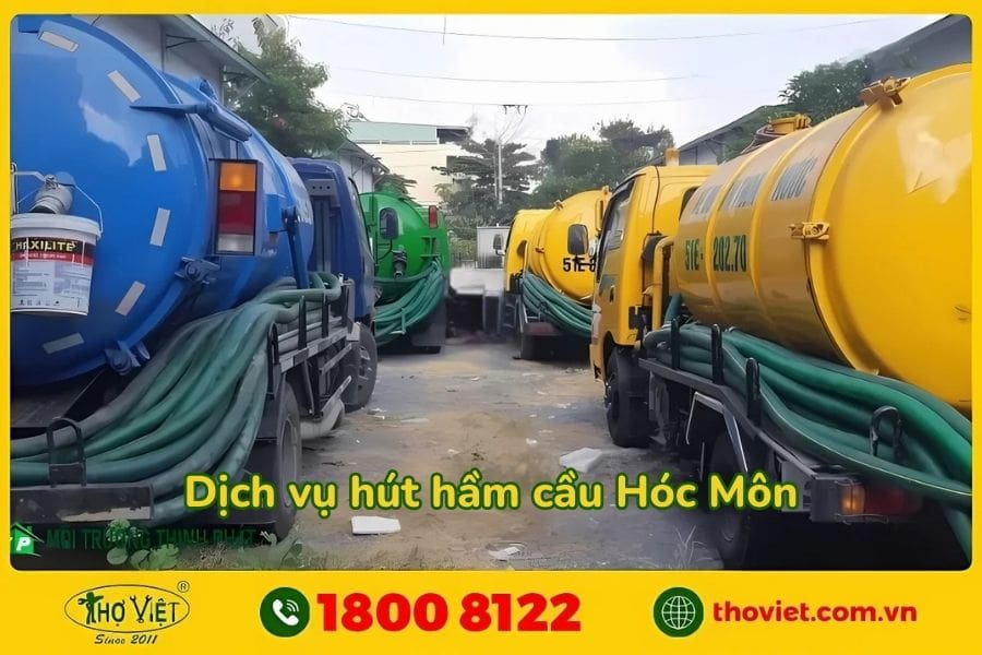 Quy trình hút hầm cầu tại Hóc Môn - Thợ Việt