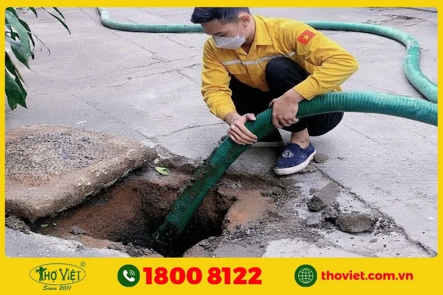 Quy trình hút hầm cầu quận 10 - Thợ Việt