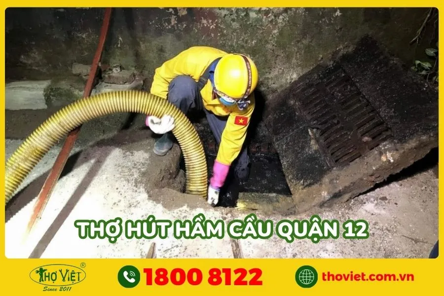 Quy trình hút hầm cầu tại Thợ Việt