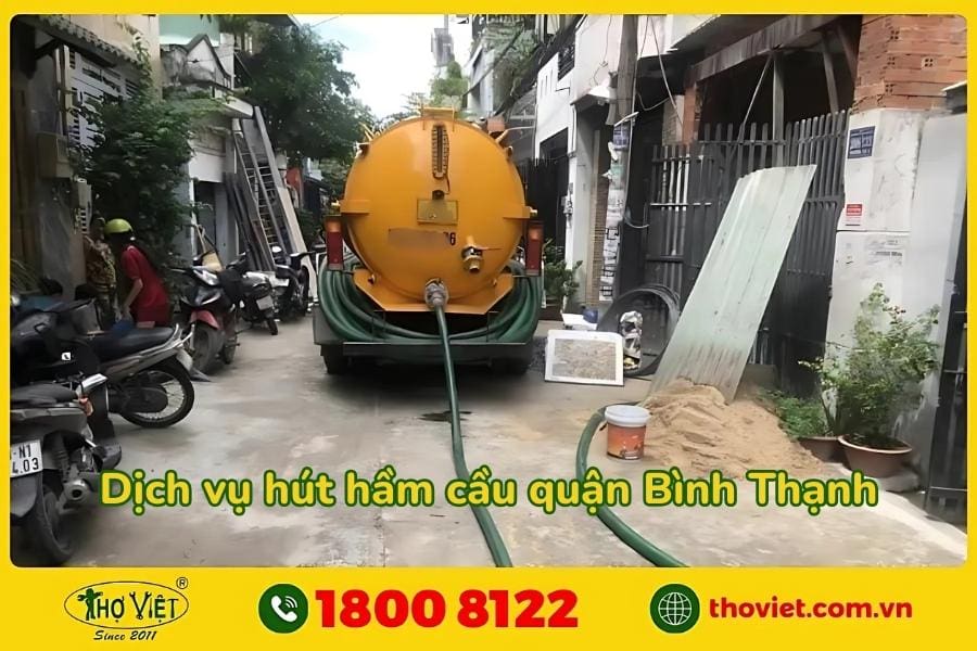 Thợ Việt hút hầm cầu tại quận Bình Thạnh