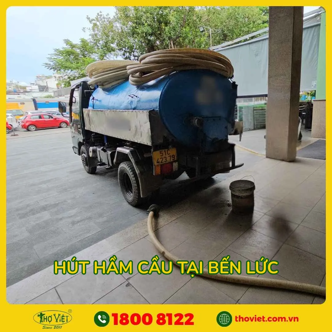 Quy trình tiến hành hút hầm cầu Bến Lức tại Thợ Việt