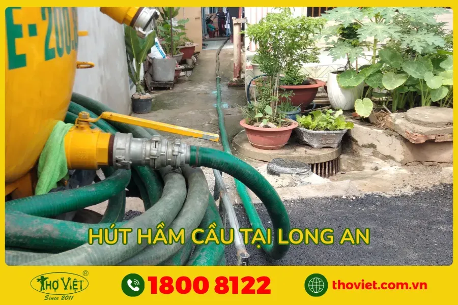 Quy trình hút hầm cầu tại Long An - Thợ Việt