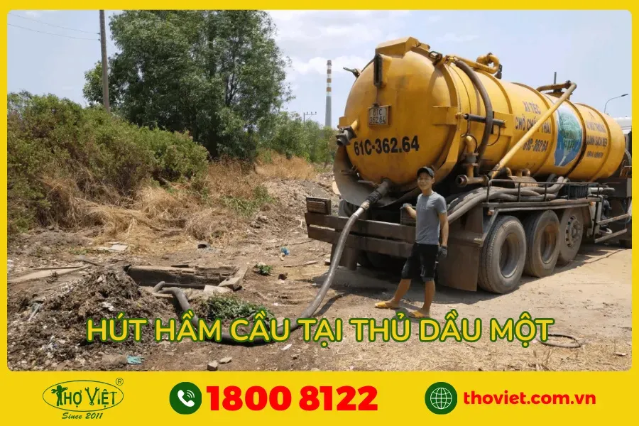 Quy trình hút hầm cầu tại Thủ Dầu Một - Thợ Việt