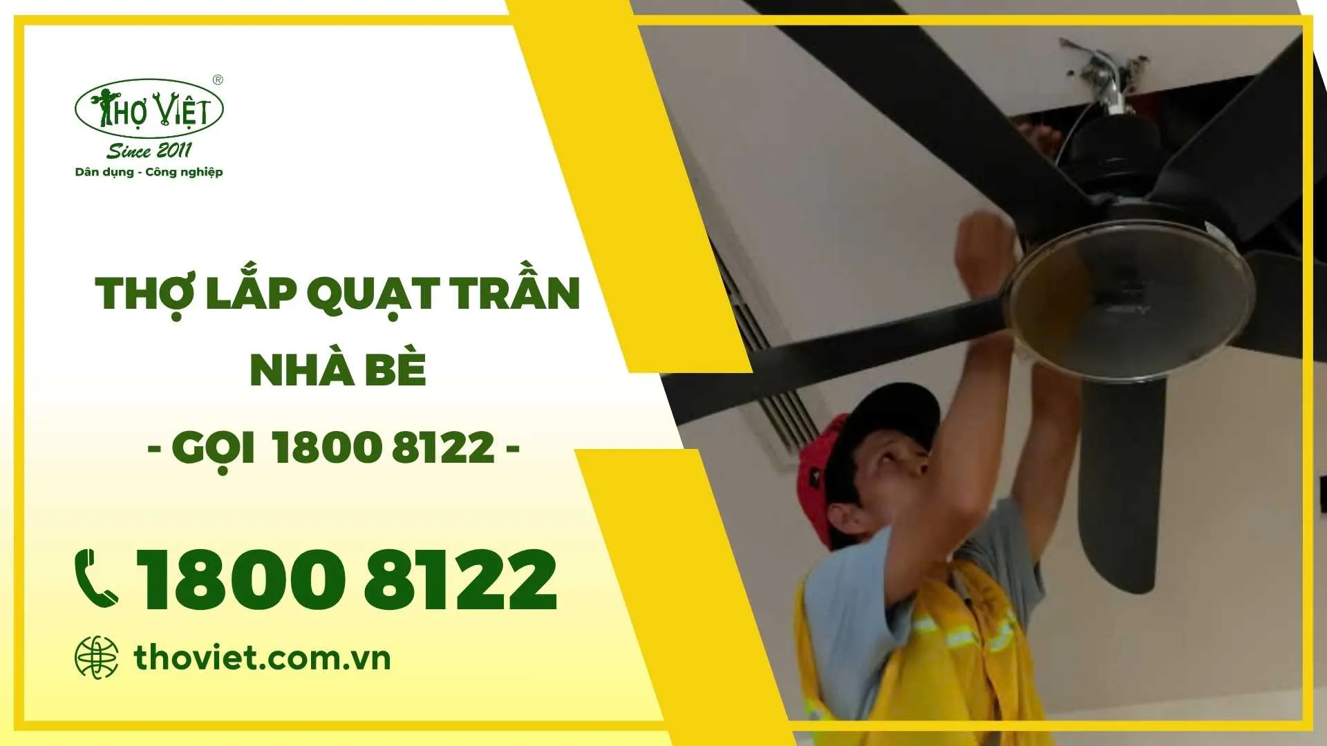 Lắp quạt trần Nhà Bè