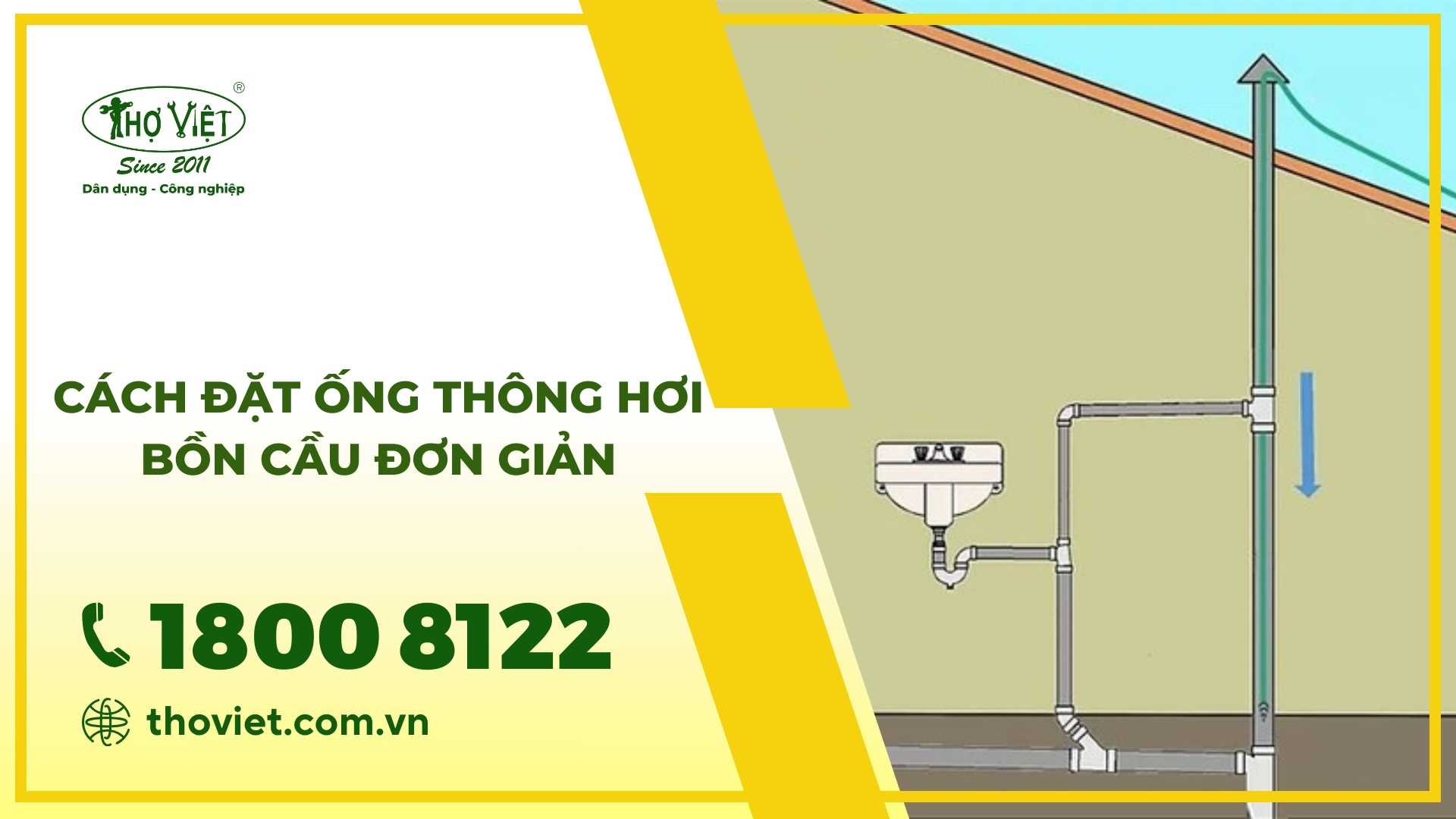 Ống thông hơi bồn cầu