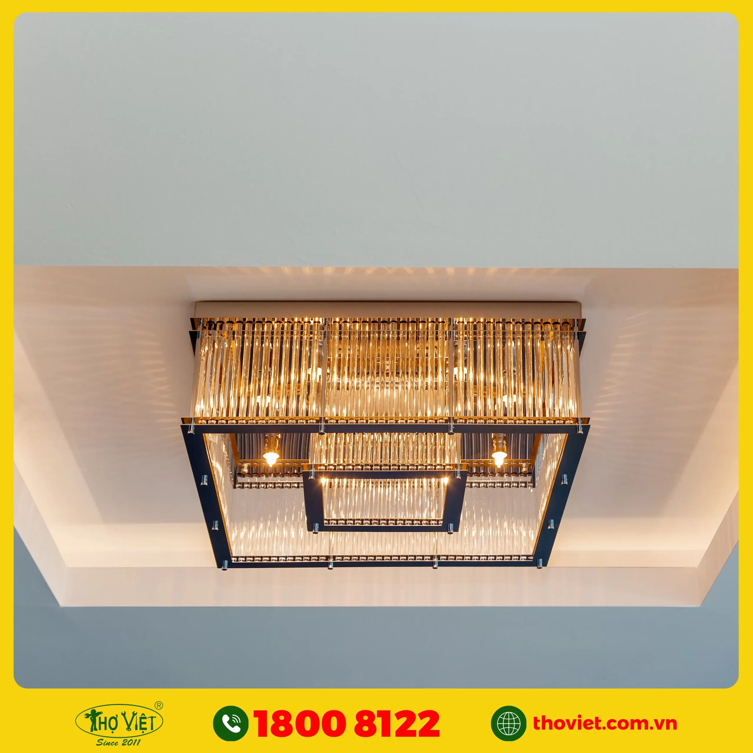 quy trình lắp đèn trang trí