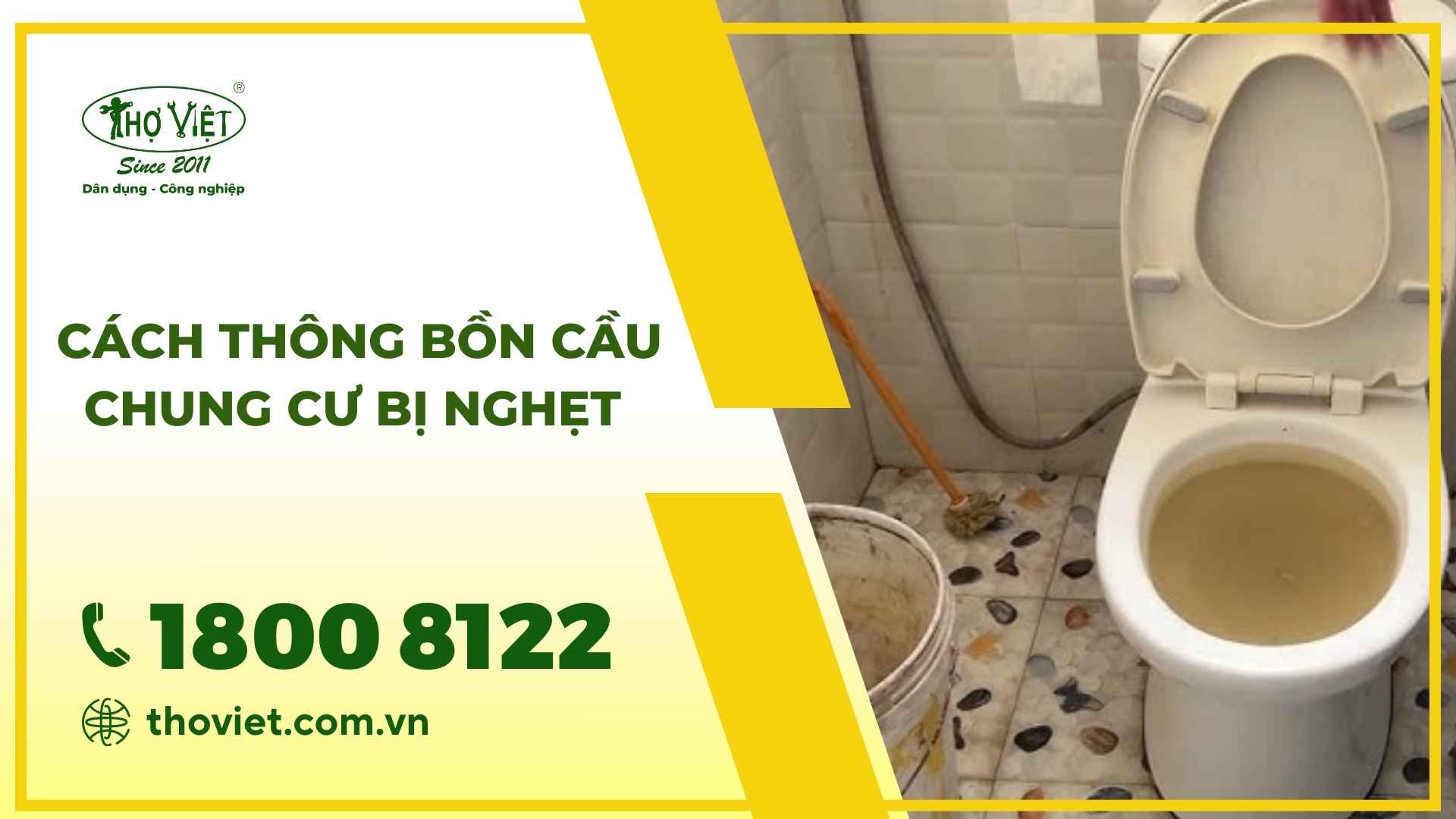 Thông bồn cầu chung cư