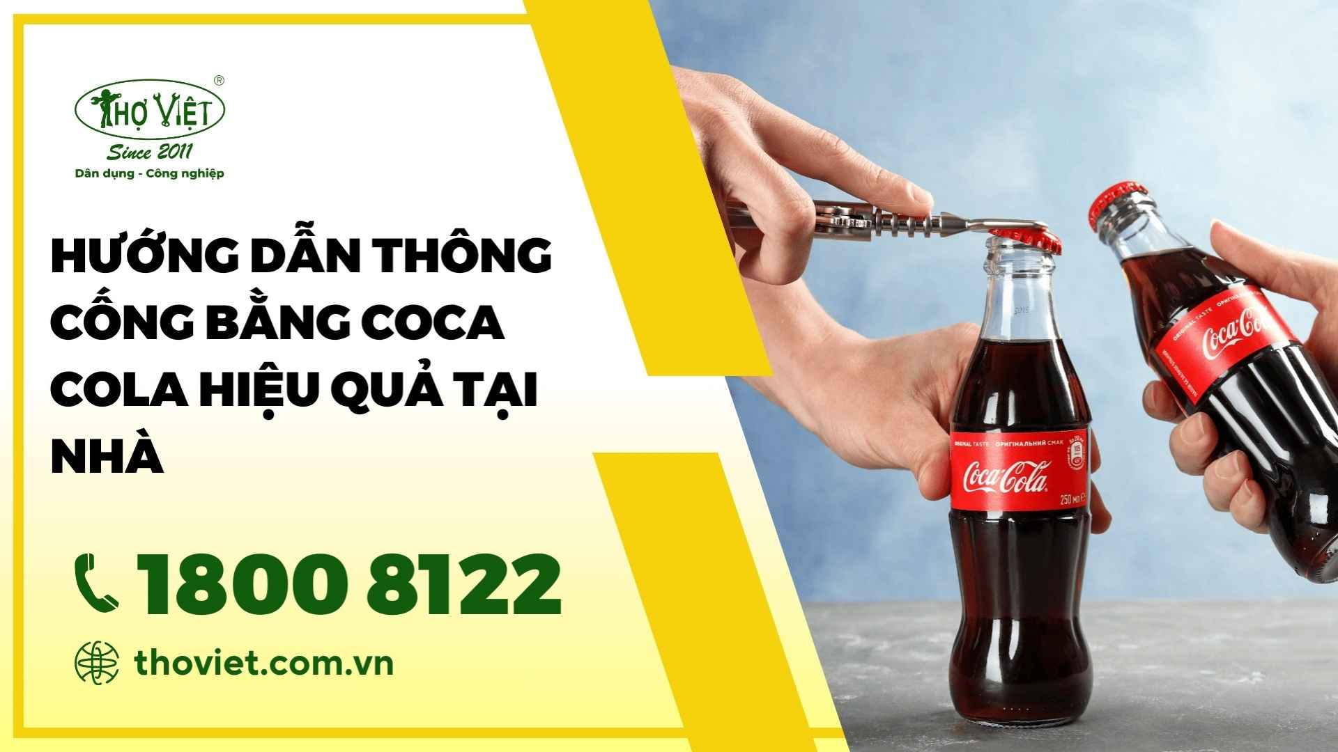 Thông cống bằng coca cola