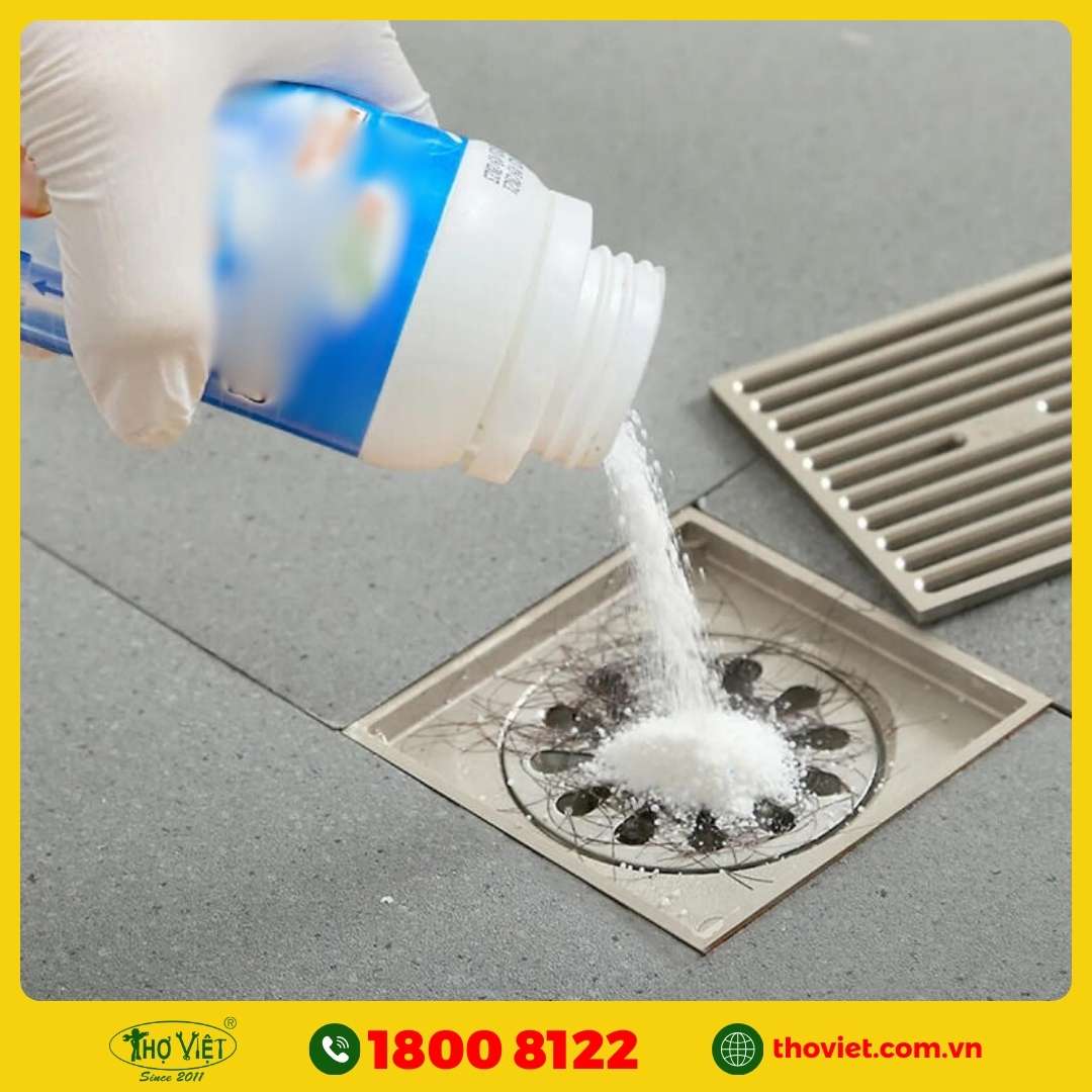 Thông tắc cống ngầm bằng hóa chất