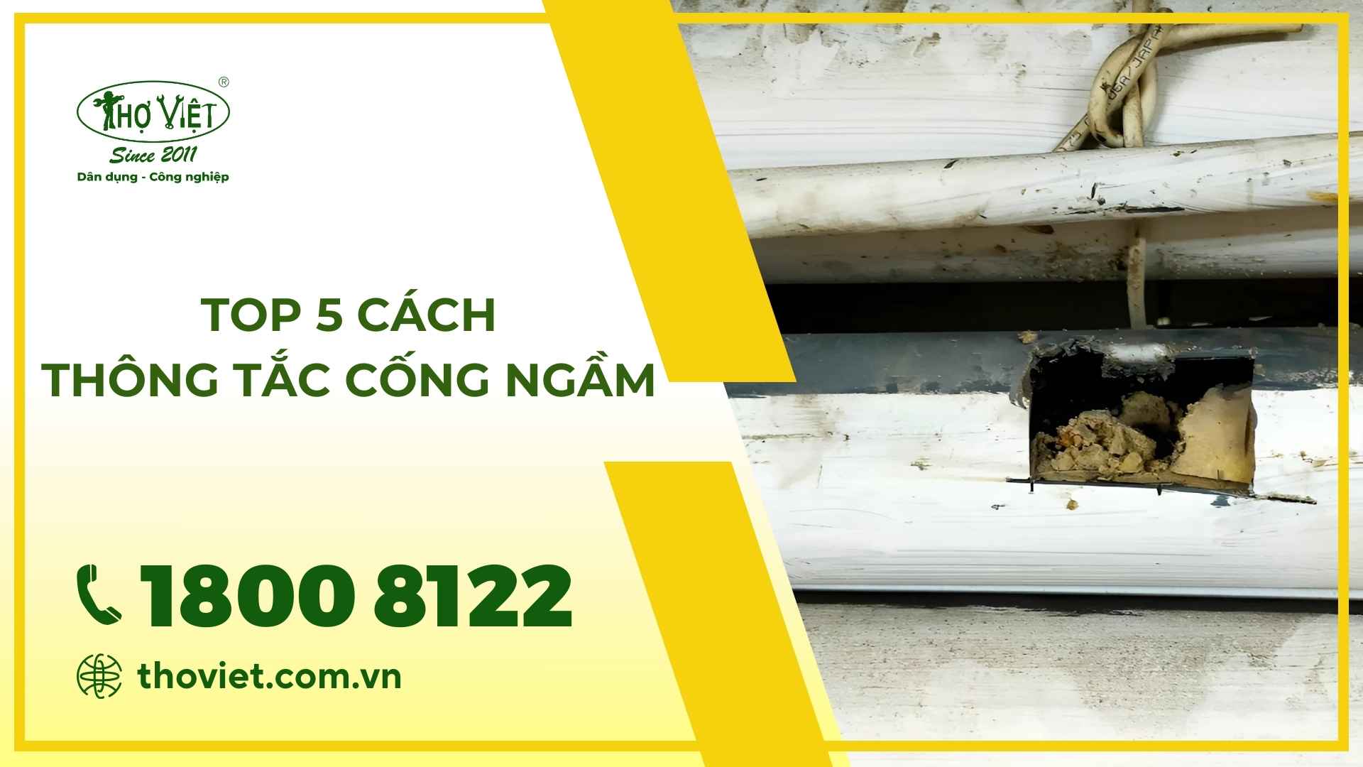 Thông tắc cống ngầm