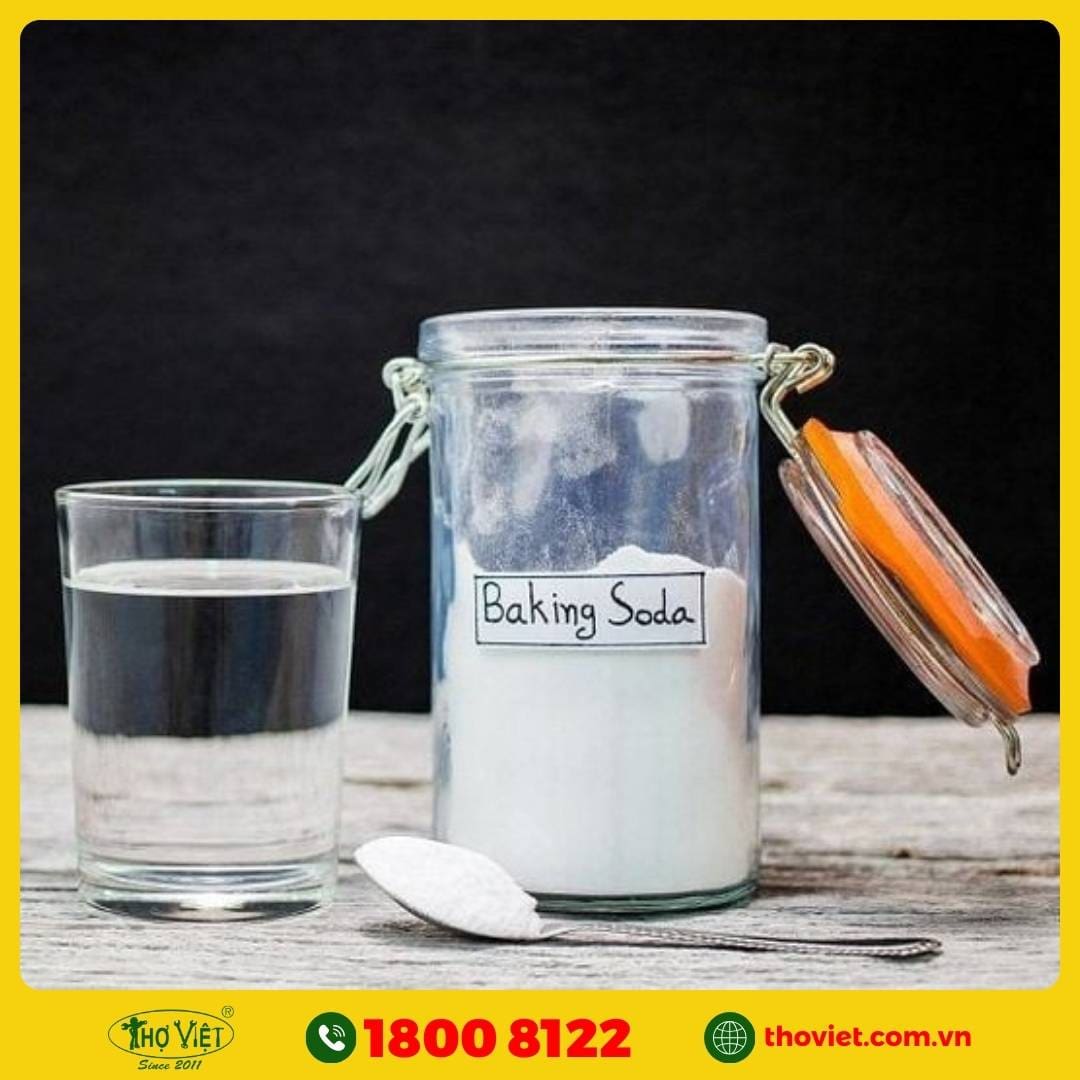 Thông tắc cống thoát sàn bằng baking soda và giấm