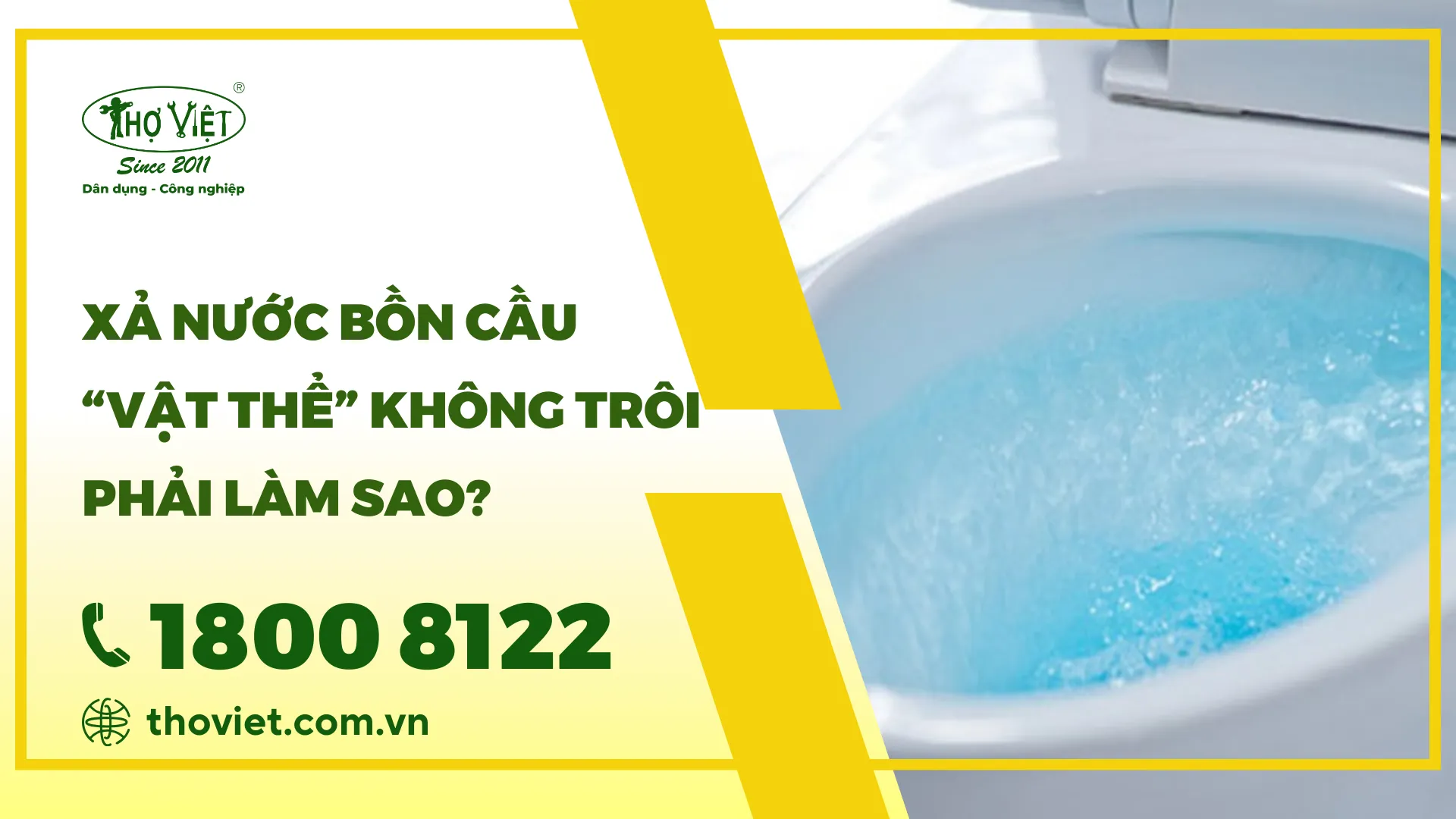 Xả nước bồn cầu không trôi: Nguyên nhân và cách xử lý