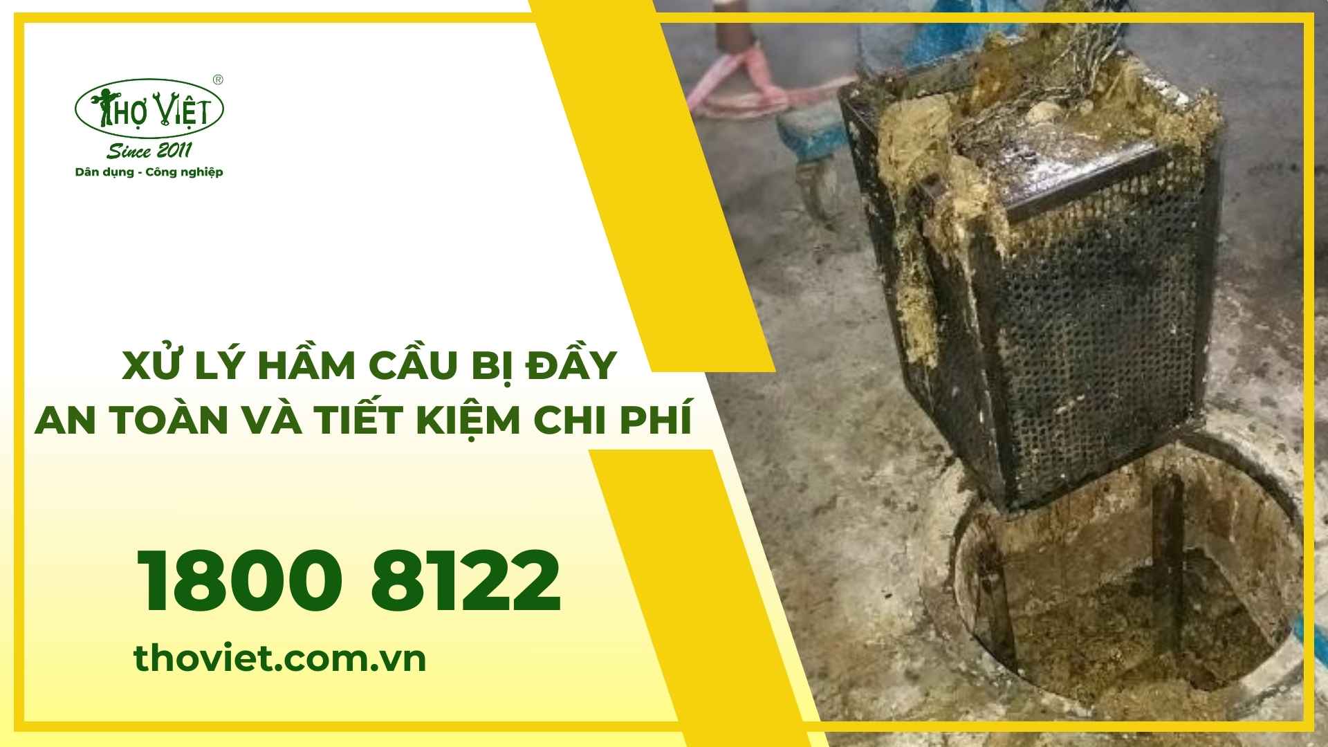 Xử lý hầm cầu bị đầy
