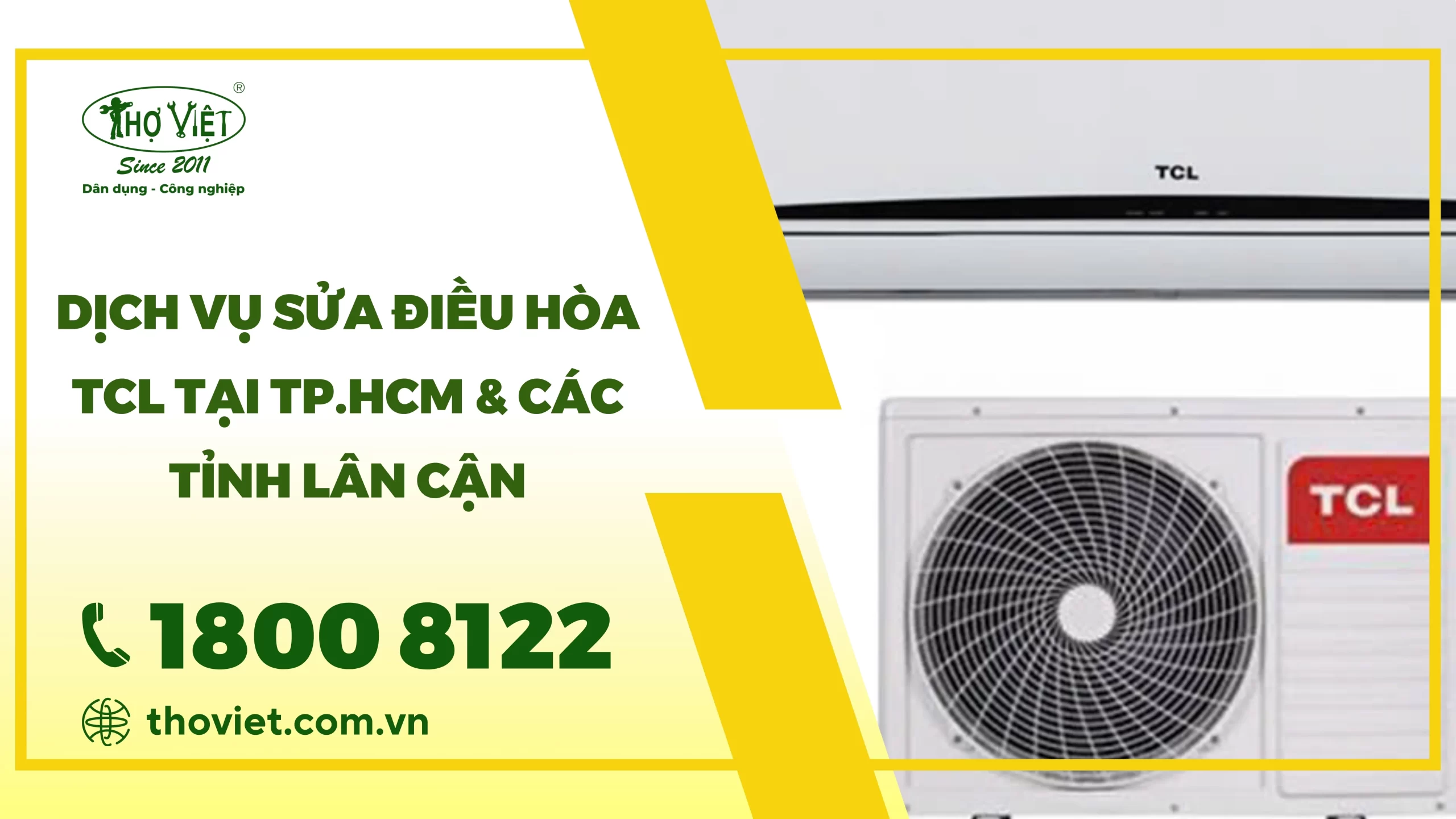 Dịch vụ sửa điều hòa TCL tại TP.HCM & Các tỉnh lân cận