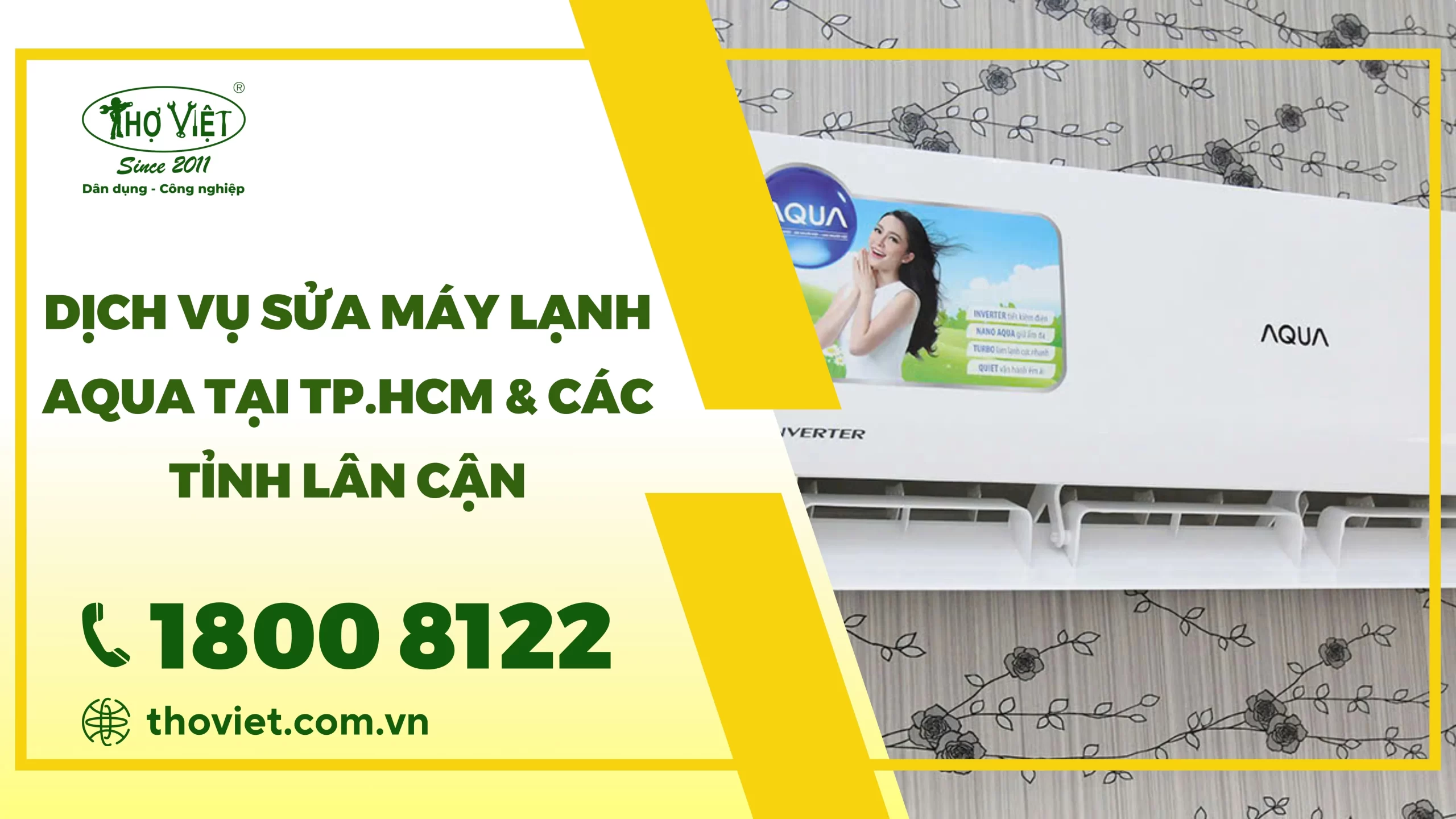 Dịch vụ sửa máy lạnh Aqua tại TP.HCM & Các tỉnh lân cận