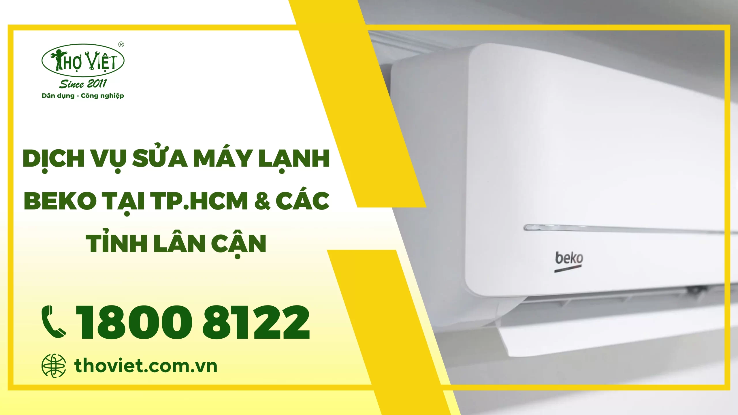 Dịch vụ sửa máy lạnh Beko tại TP.HCM & Các tỉnh lân cận