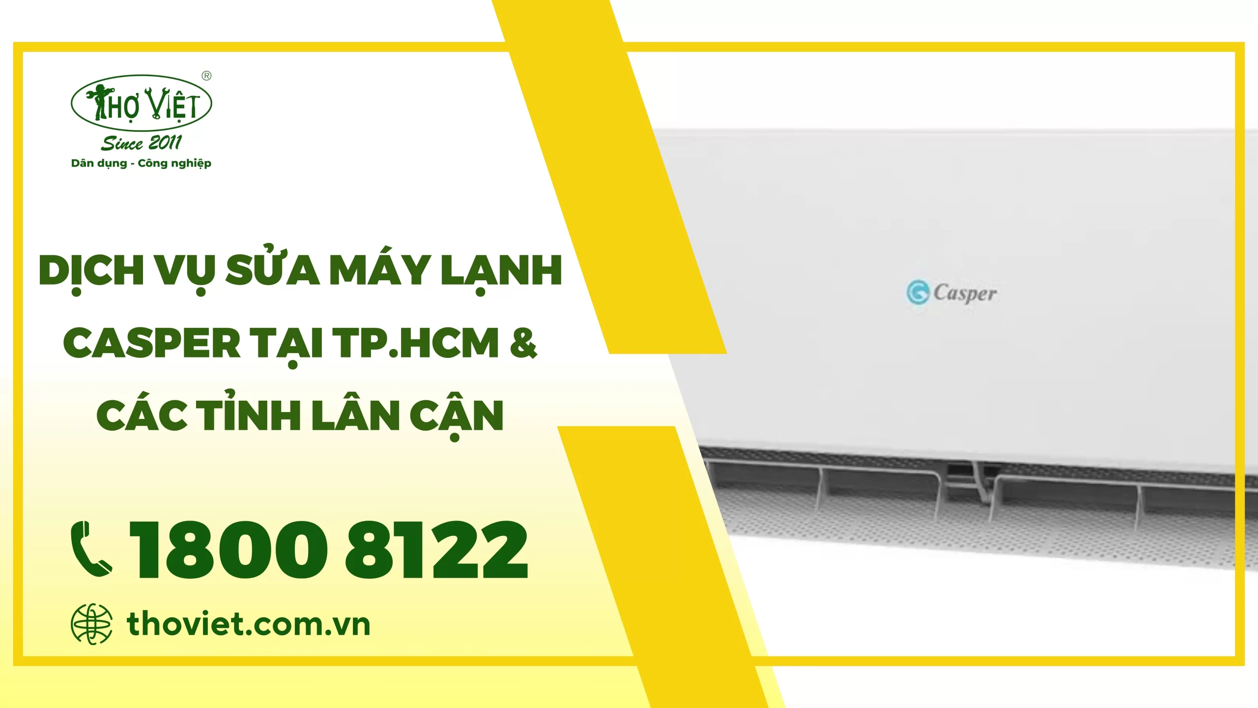 Dịch vụ sửa máy lạnh Casper tại TP.HCM & Các tỉnh lân cận
