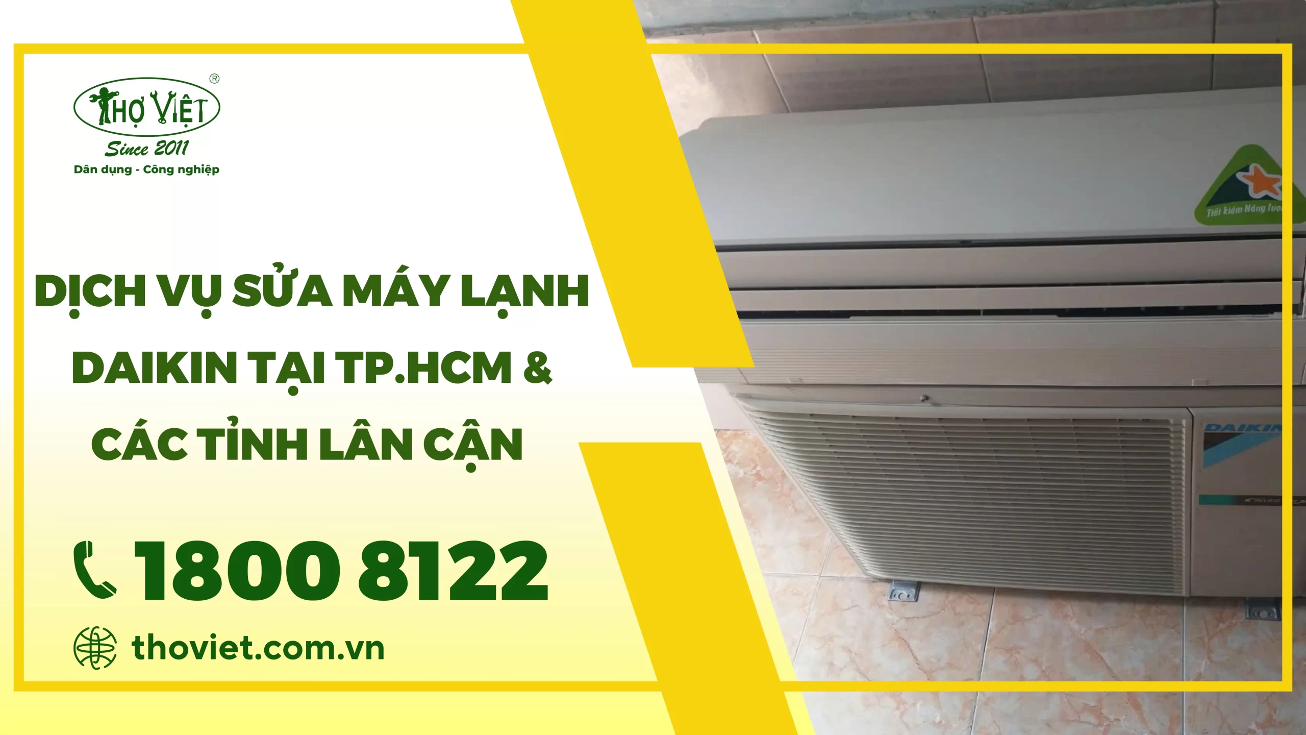 Dịch vụ sửa máy lạnh Daikin tại TP.HCM & Các tỉnh lân cận