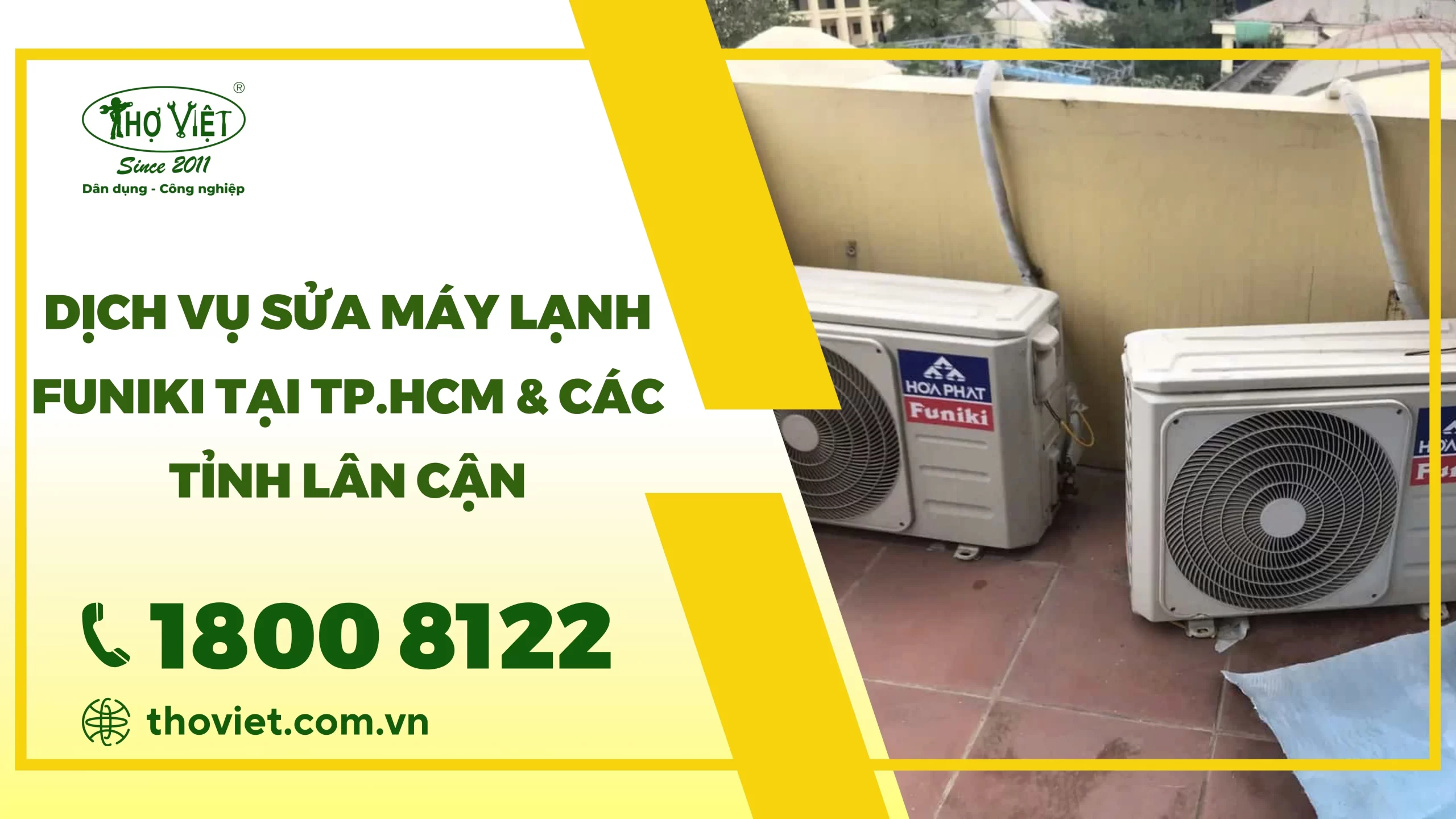 Dịch vụ sửa máy lạnh Funiki tại TP.HCM & Các tỉnh lân cận