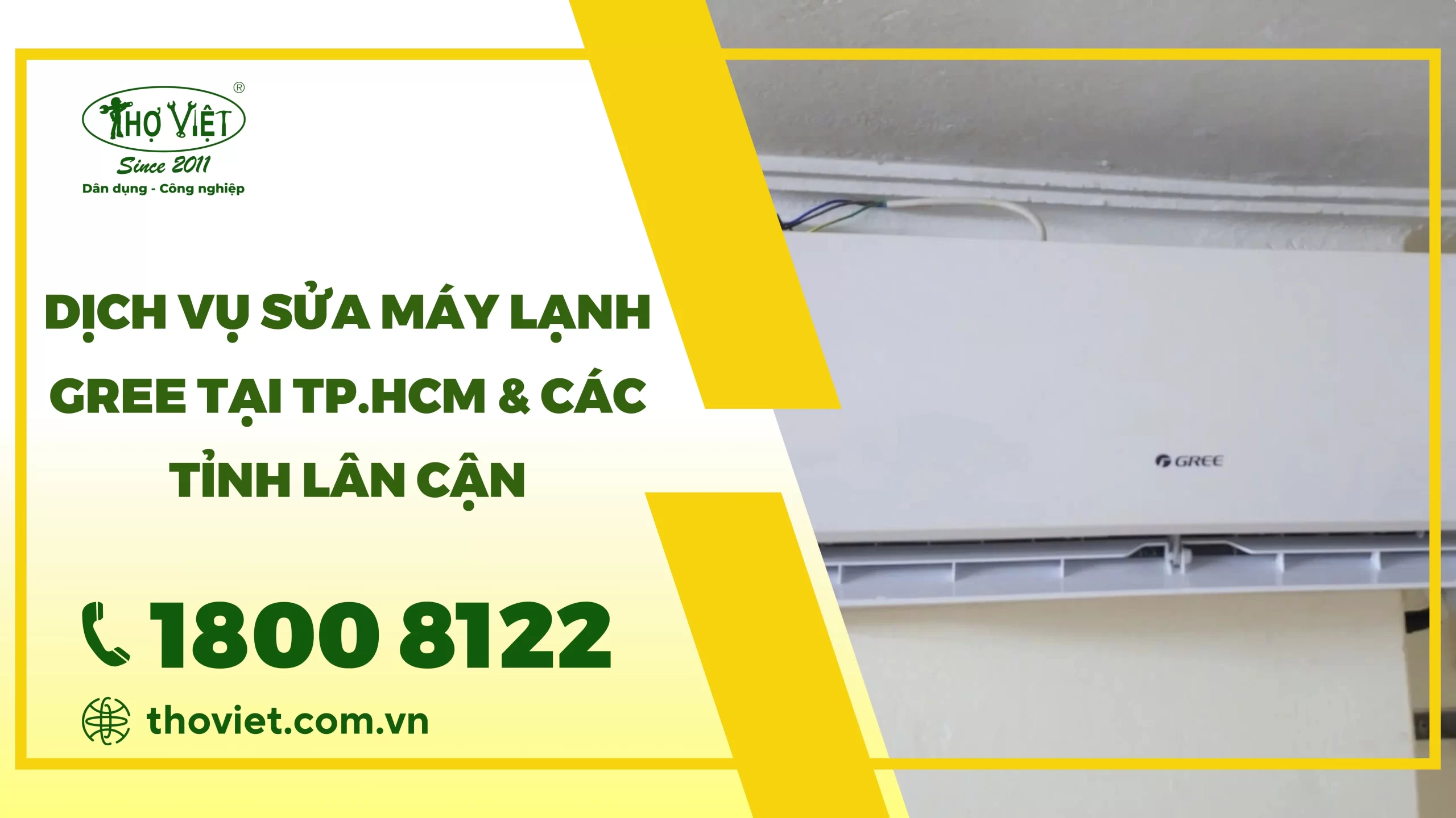 Dịch vụ sửa máy lạnh Gree tại TP.HCM & Các tỉnh lân cận