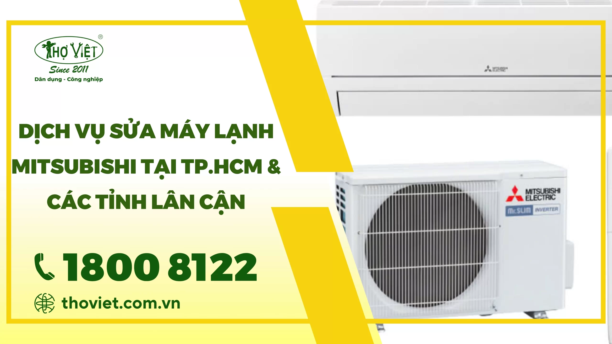Dịch vụ sửa máy lạnh Mitsubishi tại TP.HCM & Các tỉnh lân cận