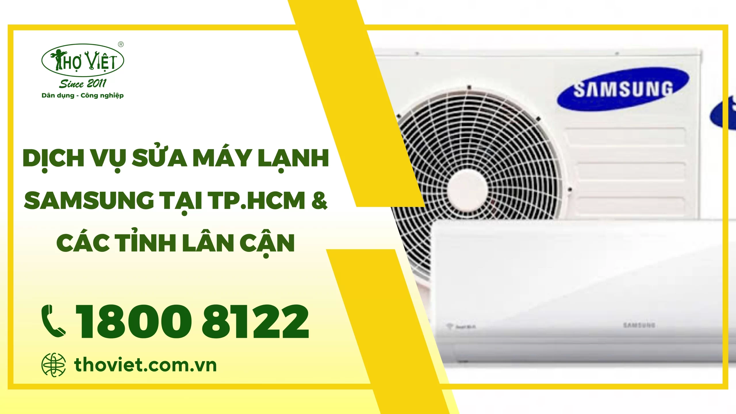 Dịch vụ sửa máy lạnh Samsung tại TP.HCM & Các tỉnh lân cận