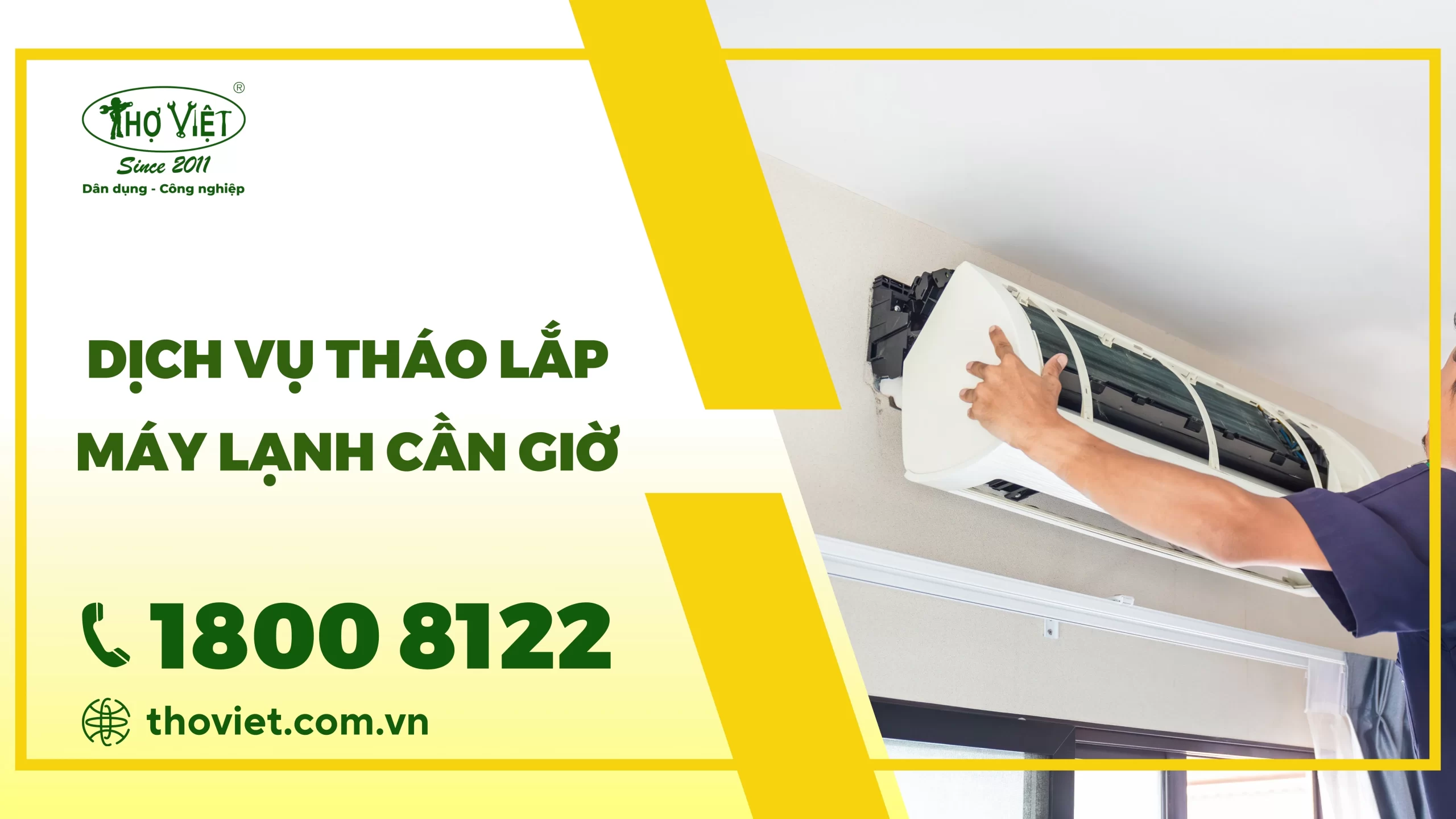 Dịch vụ tháo lắp máy lạnh Cần Giờ