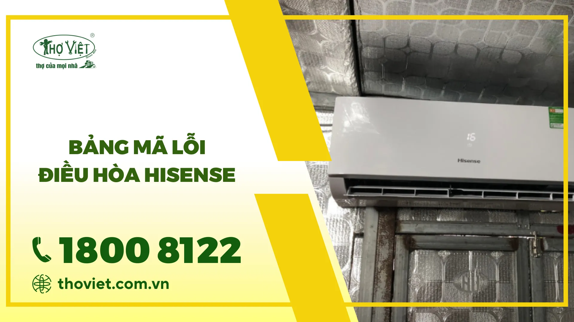 [Cập nhật] Bảng mã lỗi điều hòa Hisense mới nhất [nam]